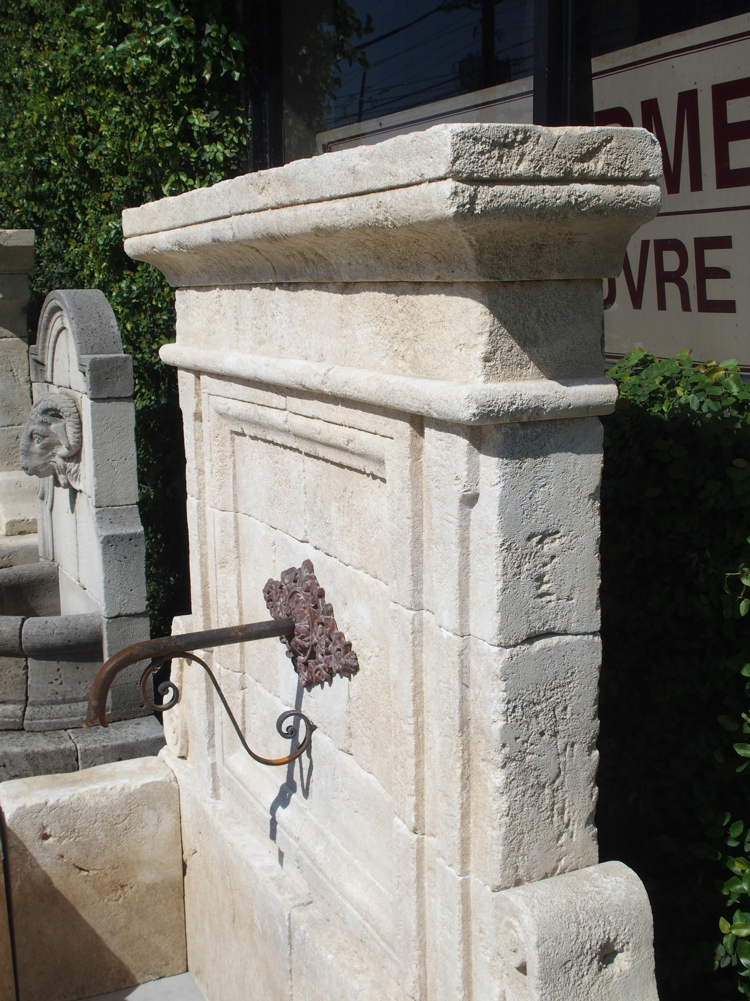 Limestone Wall Fountain from The Vaucluse, Provence France 1