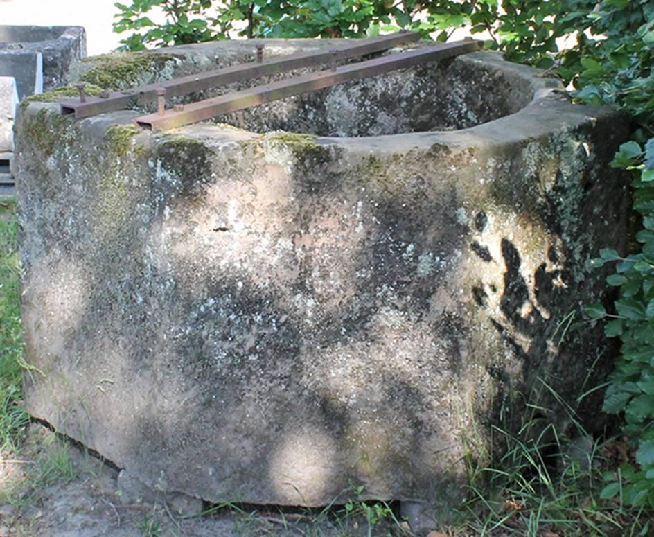 French Limestone Well Head with Original Surface and Patina from the 18th Century