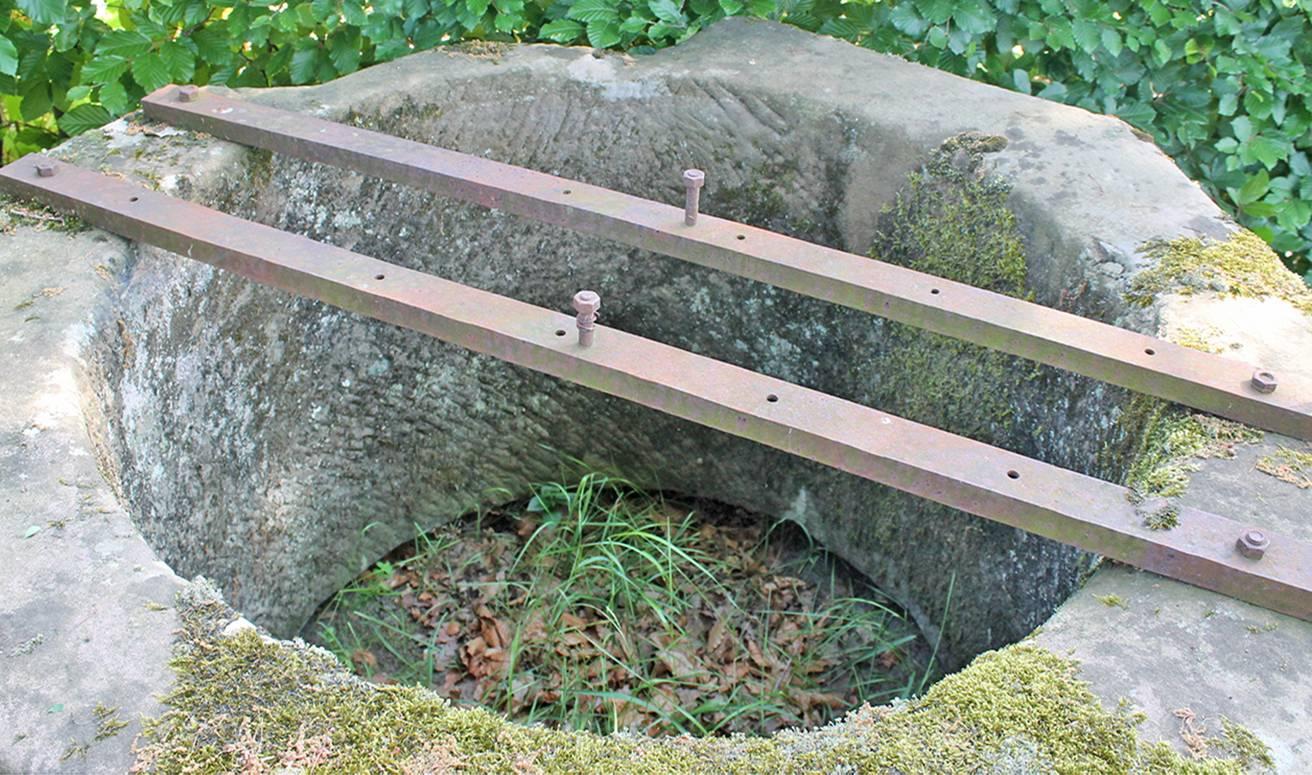 Limestone Well Head with Original Surface and Patina from the 18th Century 2