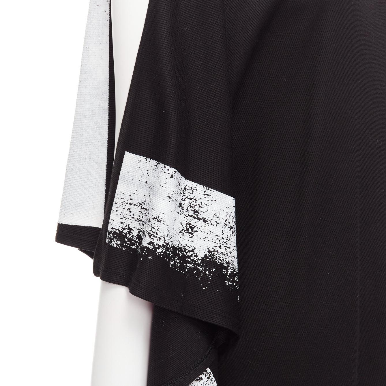 LIMI FEU black LF printed asymmetric sleeveless scoop neck tank dress S For Sale 1