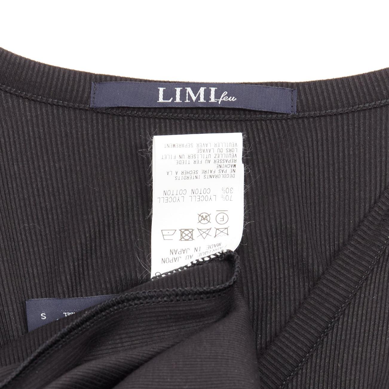 LIMI FEU black LF printed asymmetric sleeveless scoop neck tank dress S For Sale 3