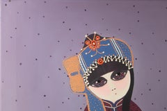 Liming Guan Olio su tela originale contemporaneo "Personaggio drammatico III"