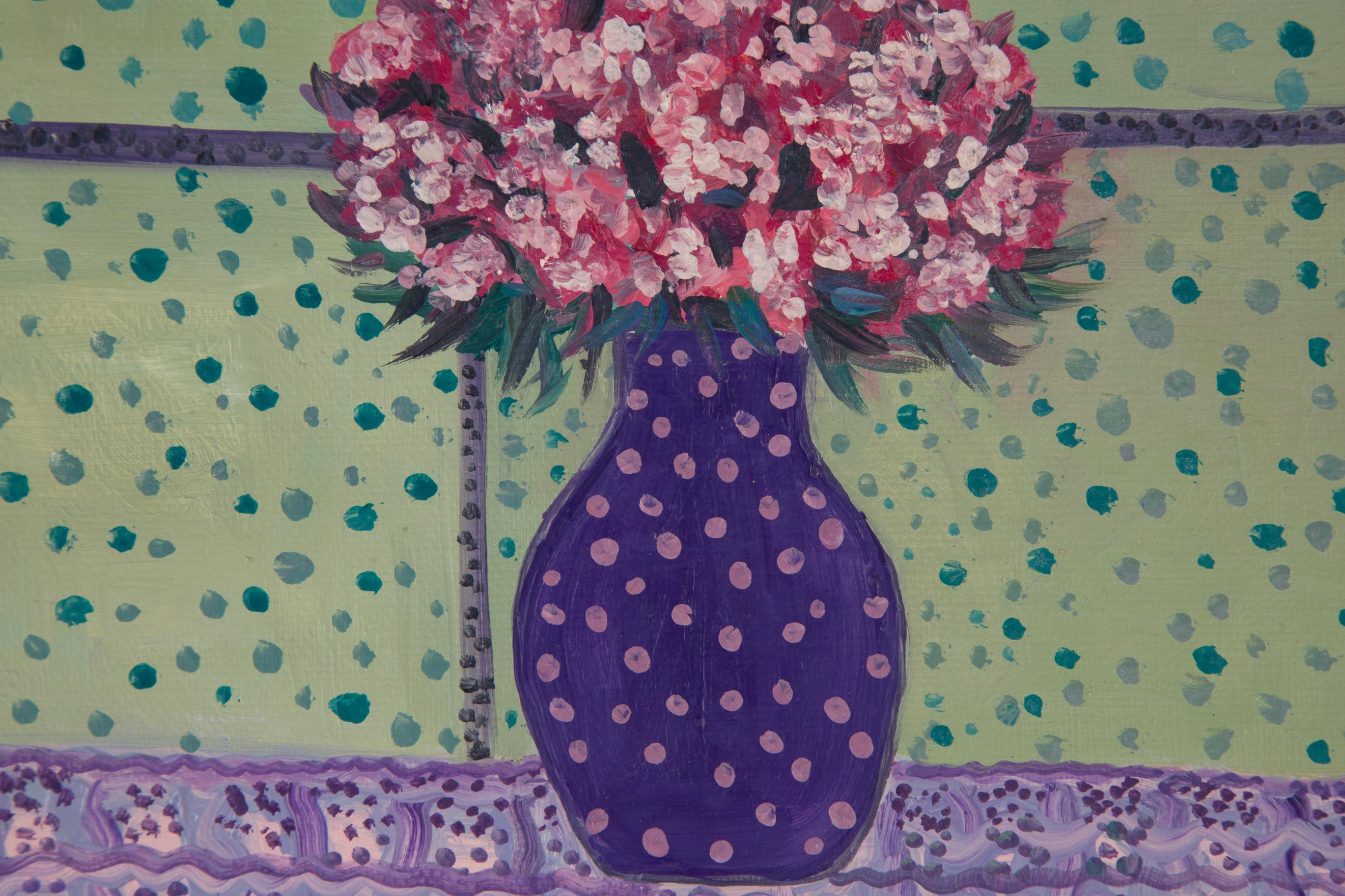 Impressionistisches Original-Ölgemälde „Blaue Vase“, LiMing Guan, LiMing Guan im Angebot 5
