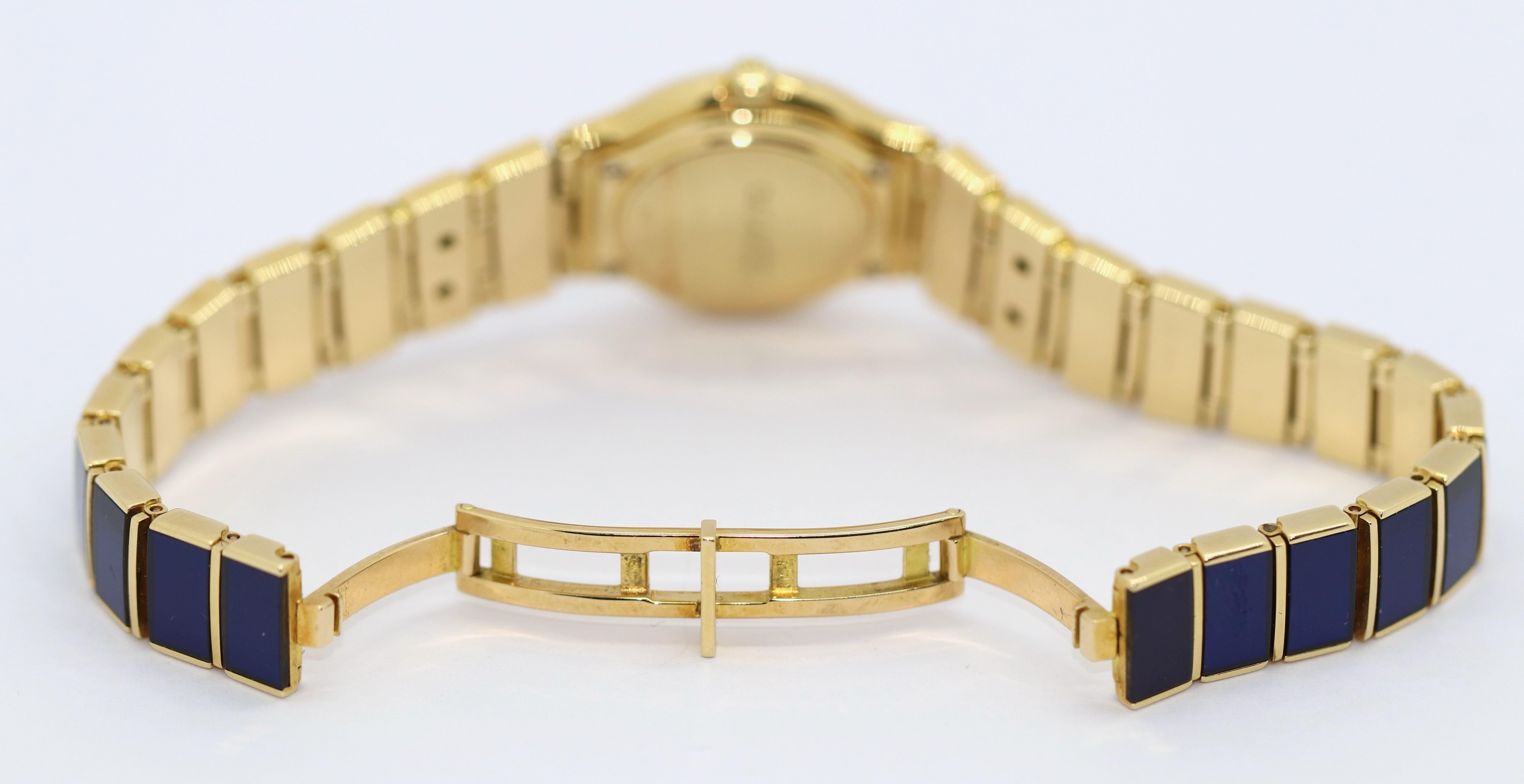 Limitierte Damenarmbanduhr aus 18 Karat Gold von Eterna, Modell Galaxis, Nummer 007 im Angebot 2
