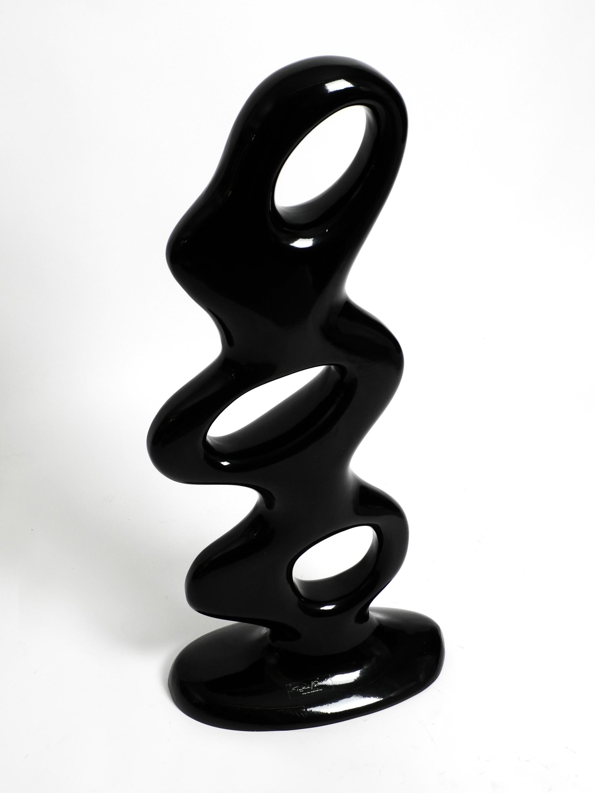 black floor sculpture