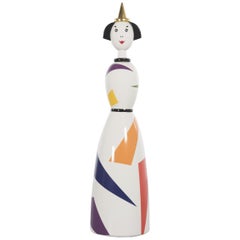Limited and Rare Ceramic Named Anna Harlequin by Alessandro Mendini For Alessi
