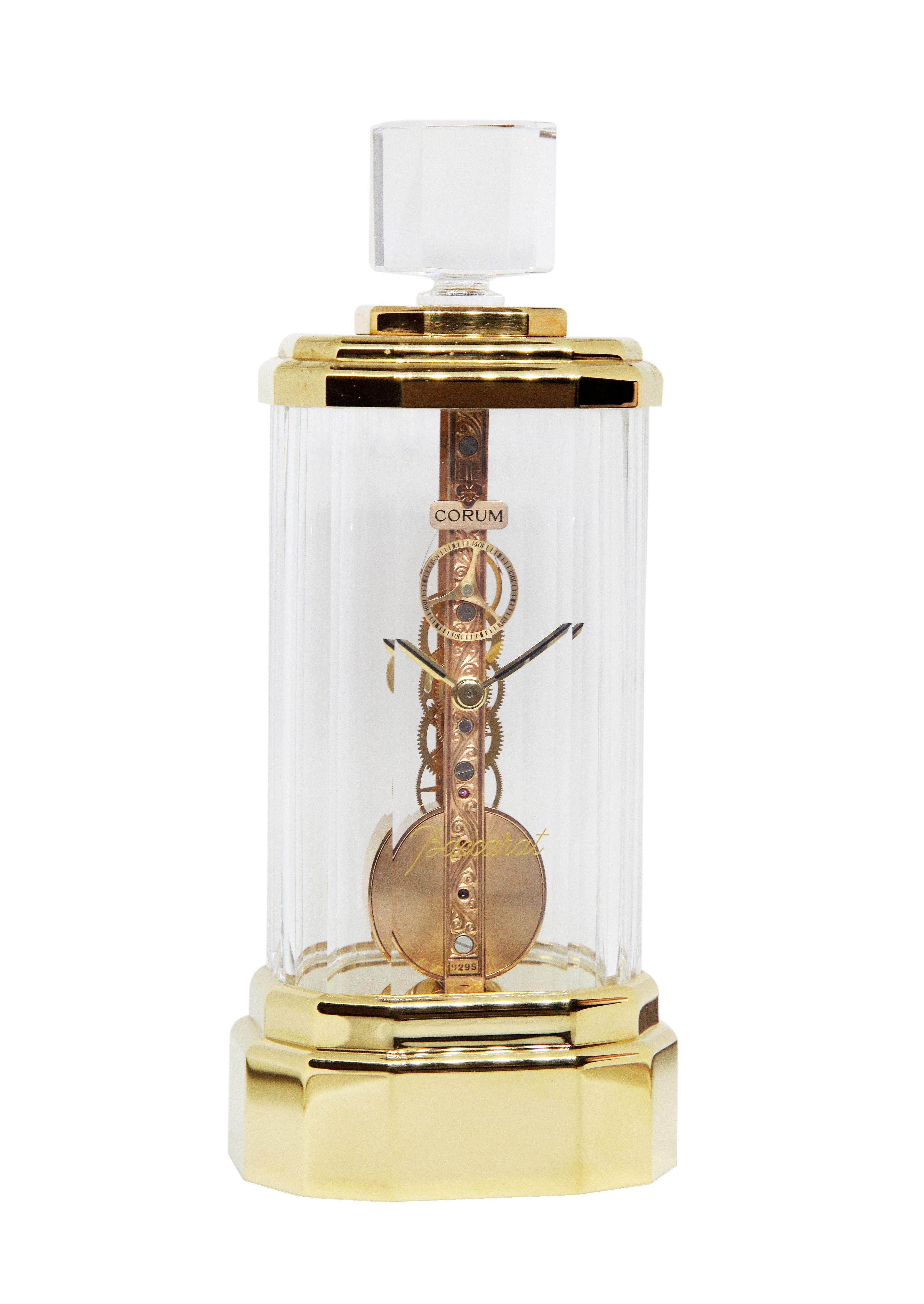  Horloge pour flacon de parfum Bridge Skeletonized de Baccarat x Corum, édition limitée  Unisexe 