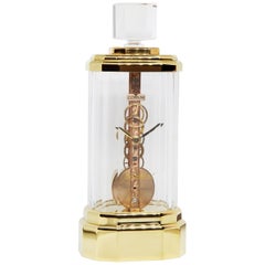 Retro Limited Baccarat x Corum Skeletonized Bridge Perfume Bottle Timepiece Clock 