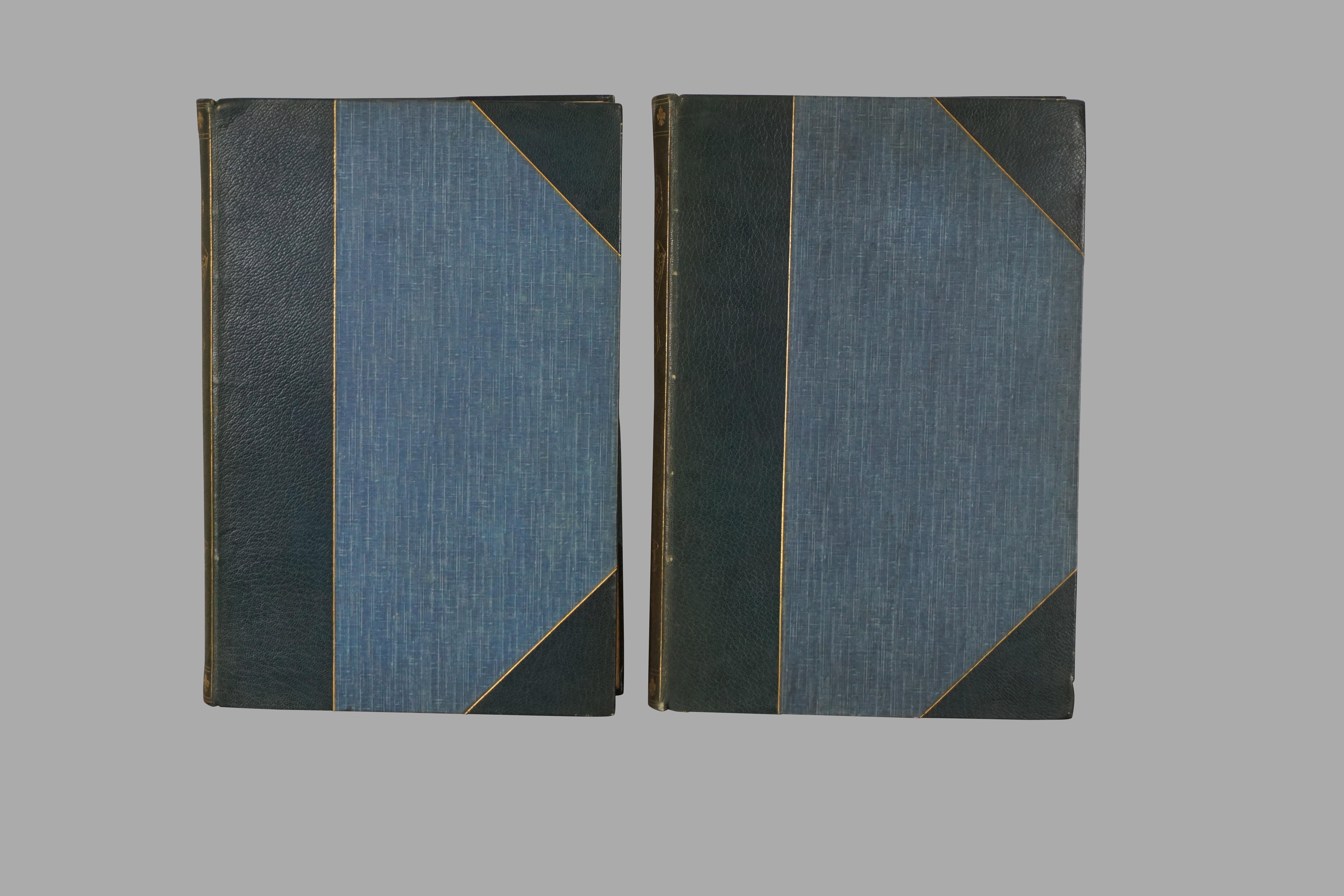 Victorian Limited Deluxe Edition of Dumas' Three Musketeers in 2 Leather Bound Volumes
