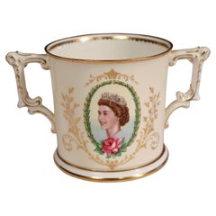 Limited Ed. Royal Crown Derby Queen Elizabeth II Coronation Commemorative Cup Vintage Limited Ed. Royal Crown Derby Queen Elizabeth II Coronation Commemorative Cup