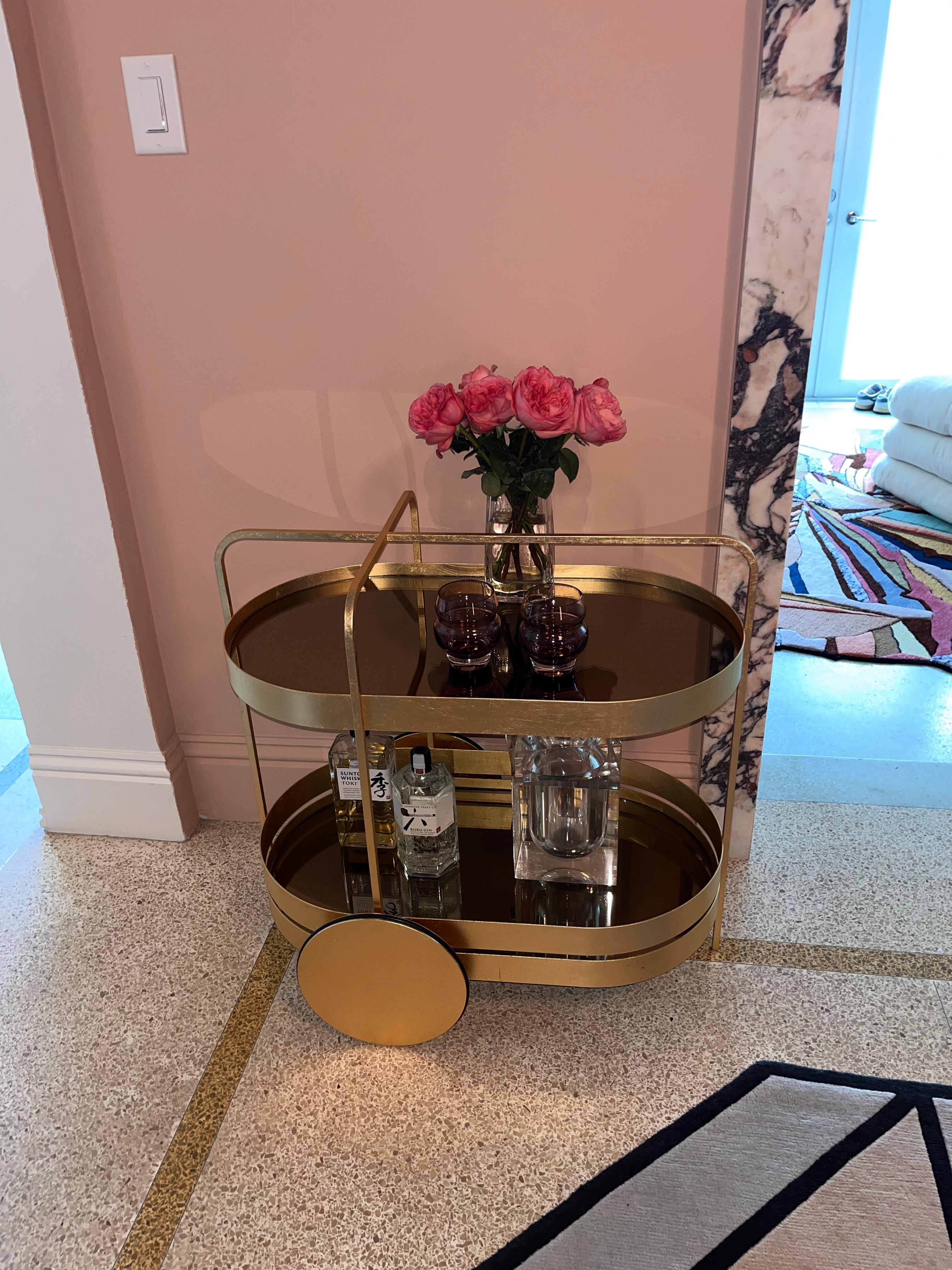 Limited Edition 1 of 50 Schonbuch Gold Grace Trolley by Sebastian Herkner For Sale 3