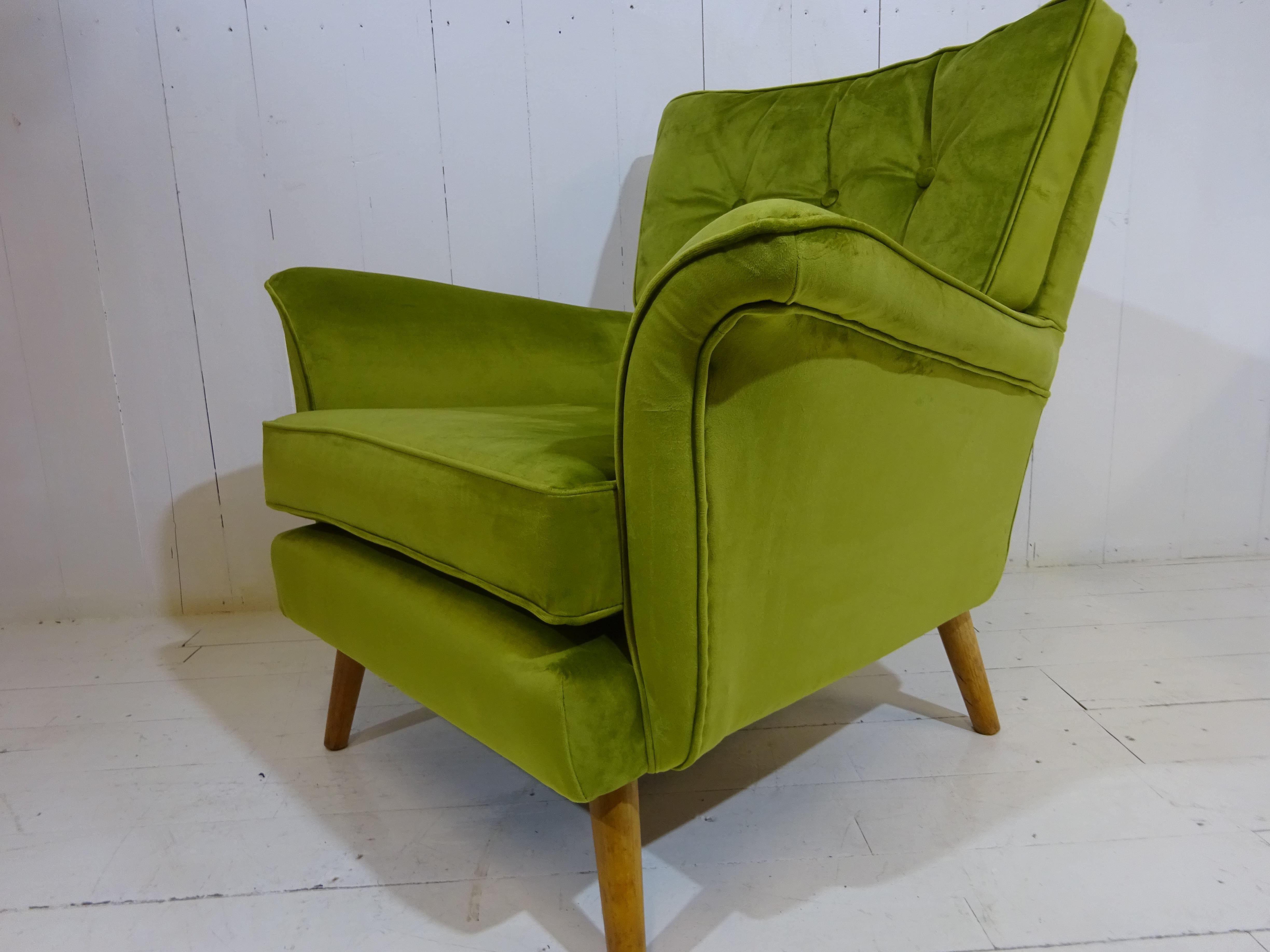 Mid-Century Modern Limited Edition 1950's Lounge Armchair by H Vaughan of London
