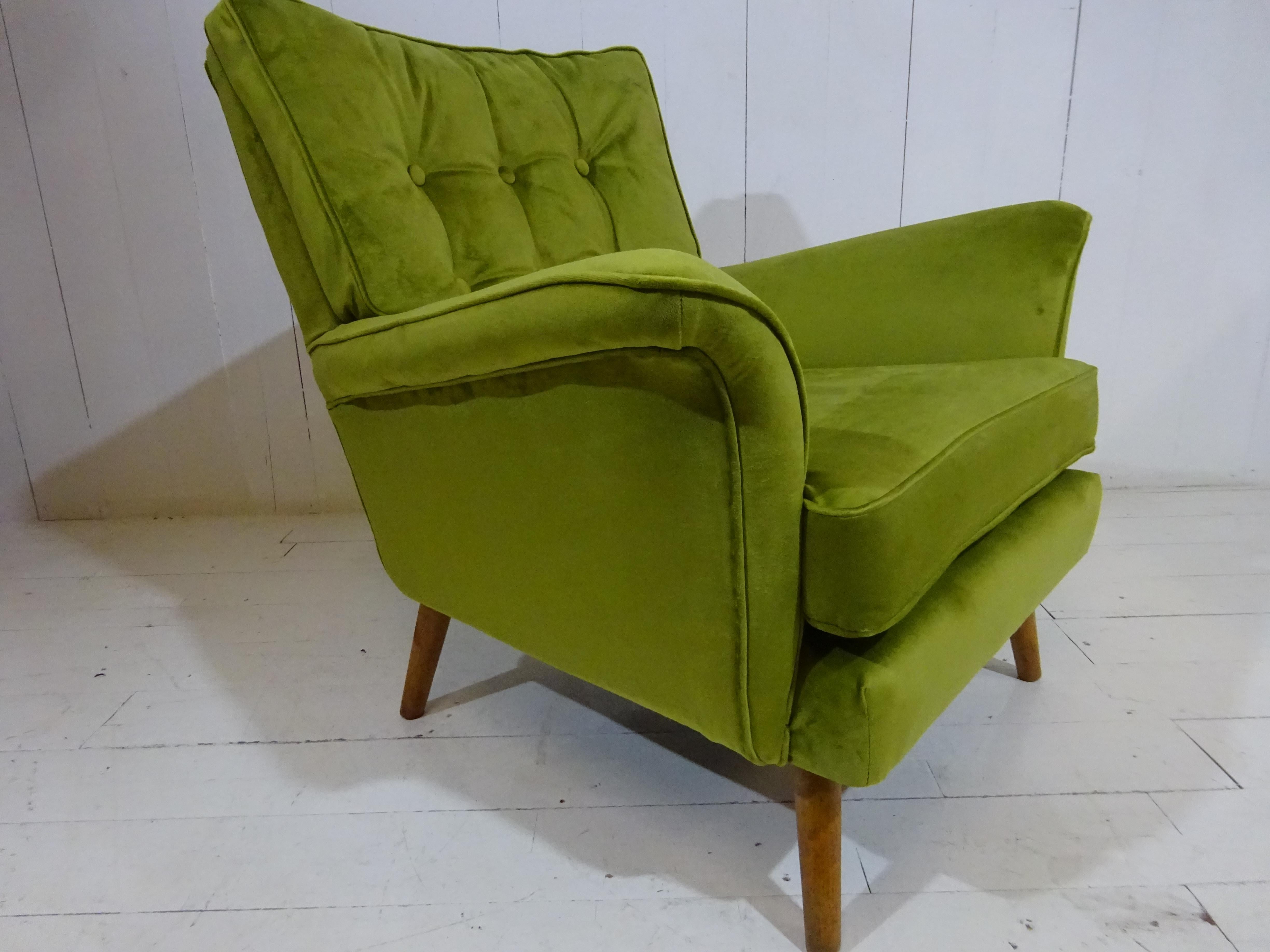 Mid-20th Century Limited Edition 1950's Lounge Armchair by H Vaughan of London