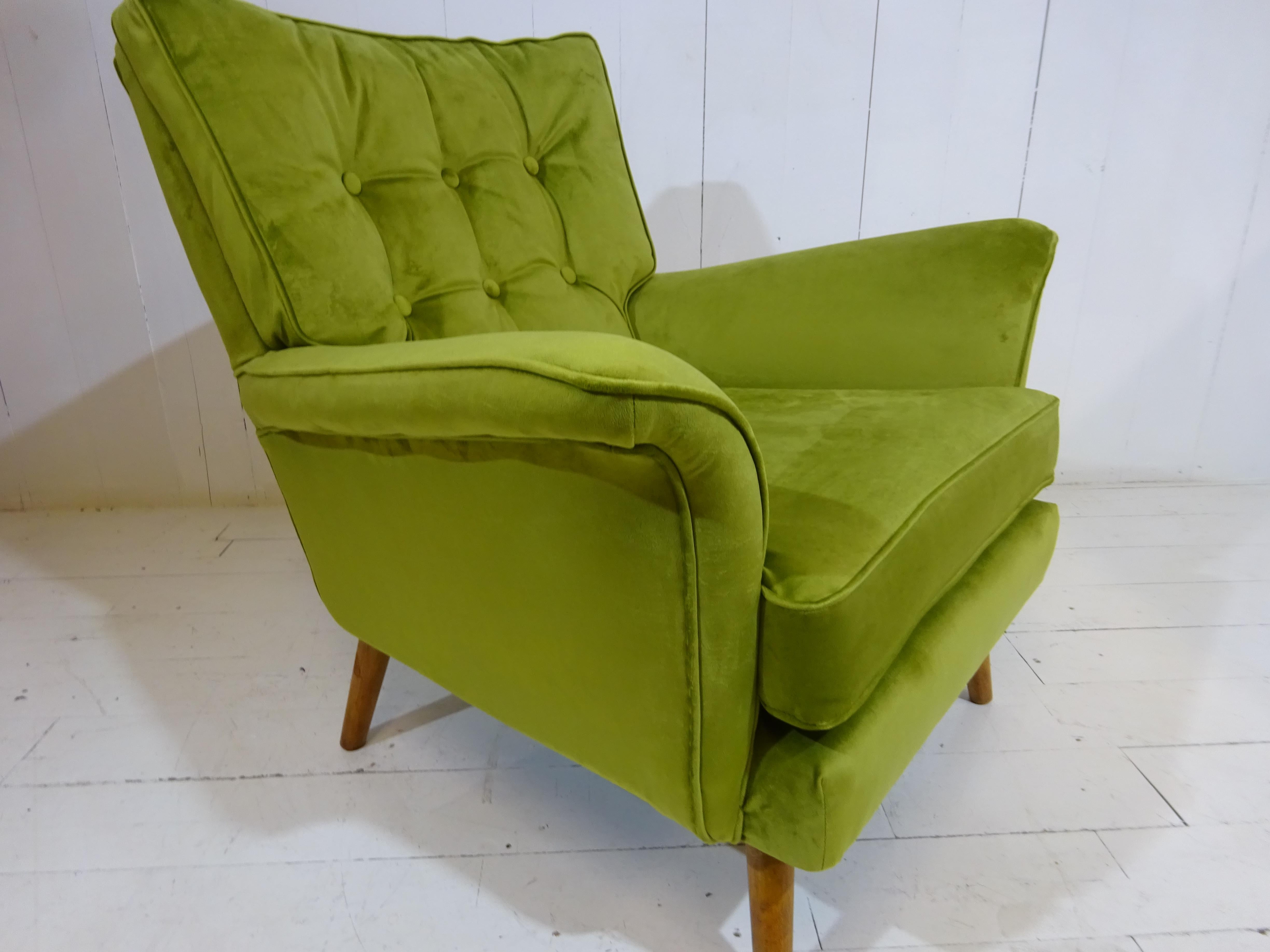 Abalone Limited Edition 1950's Lounge Armchair by H Vaughan of London