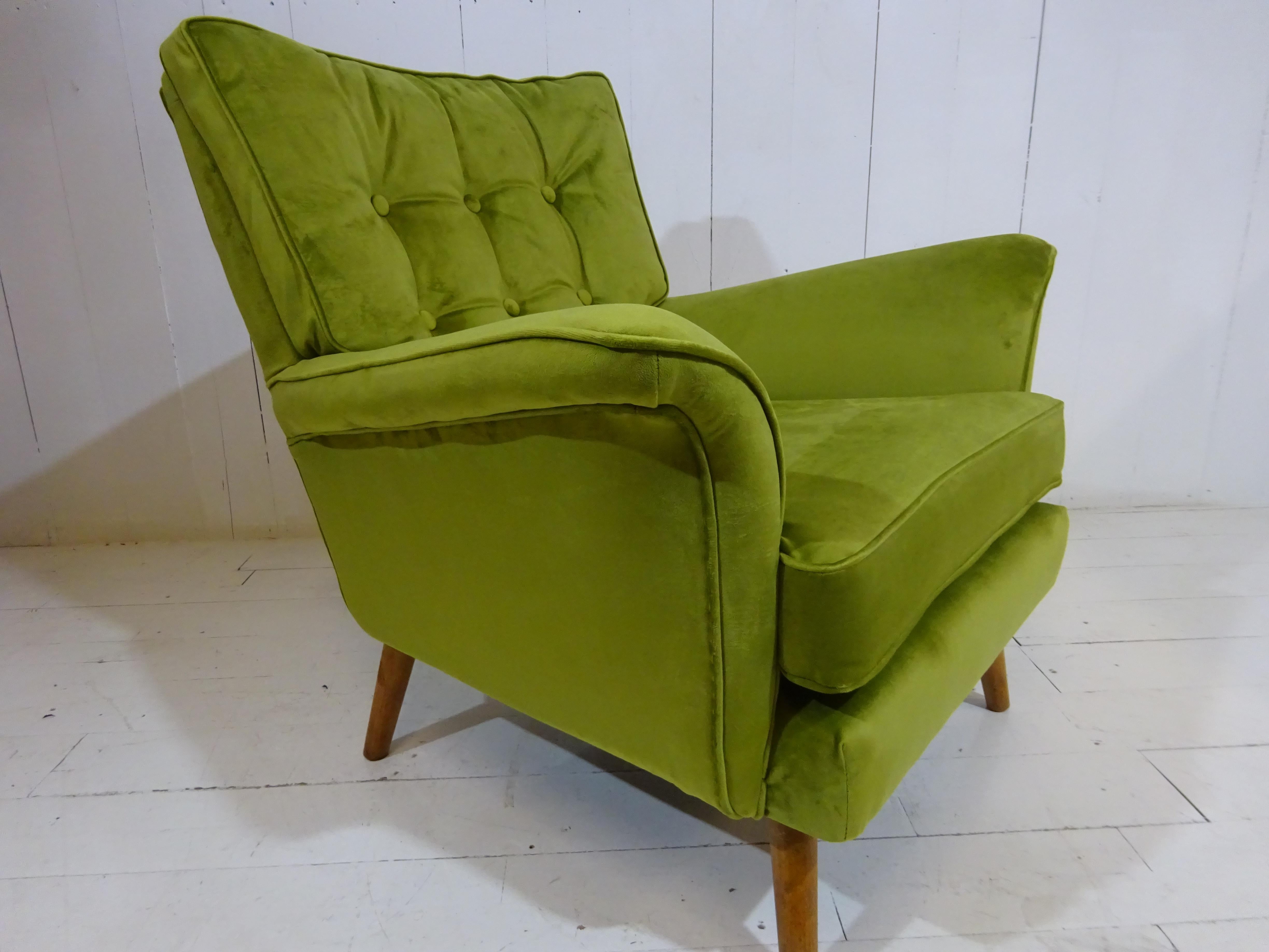 Limited Edition 1950's Lounge Armchair by H Vaughan of London 1