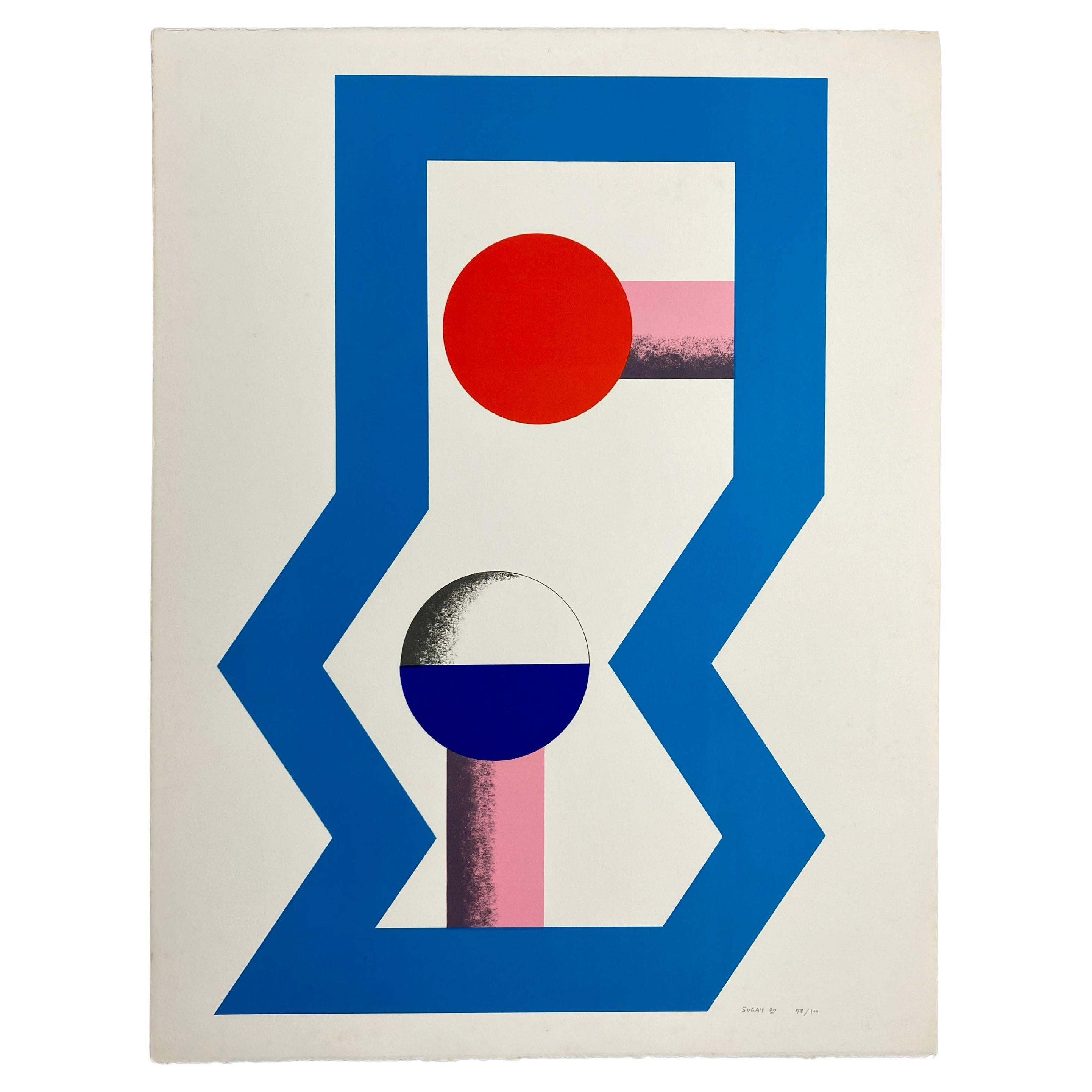 Limited Edition 1970 Lithograph by Kumi Sugai  en vente