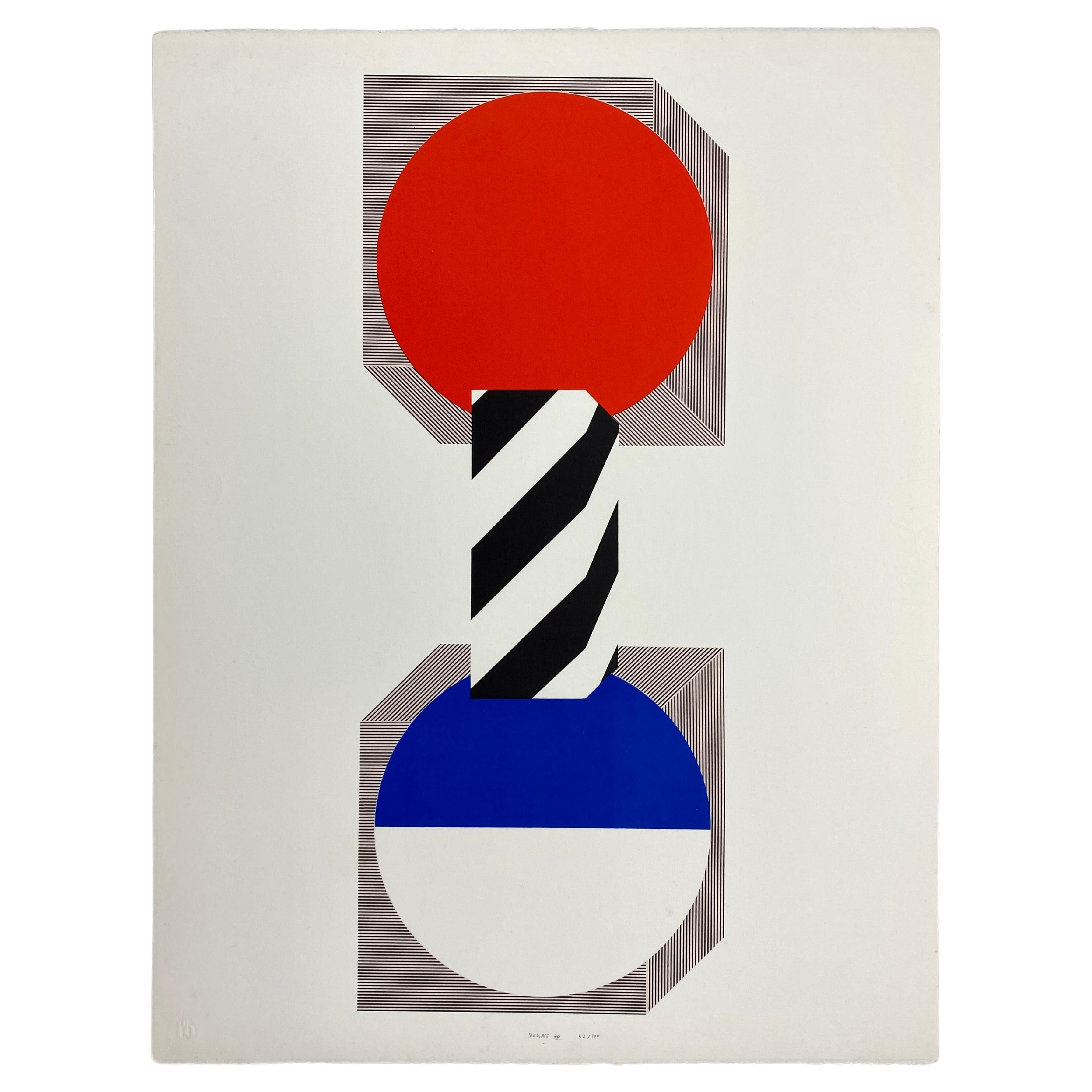 Limited Edition 1970 Lithograph by Kumi Sugai For Sale