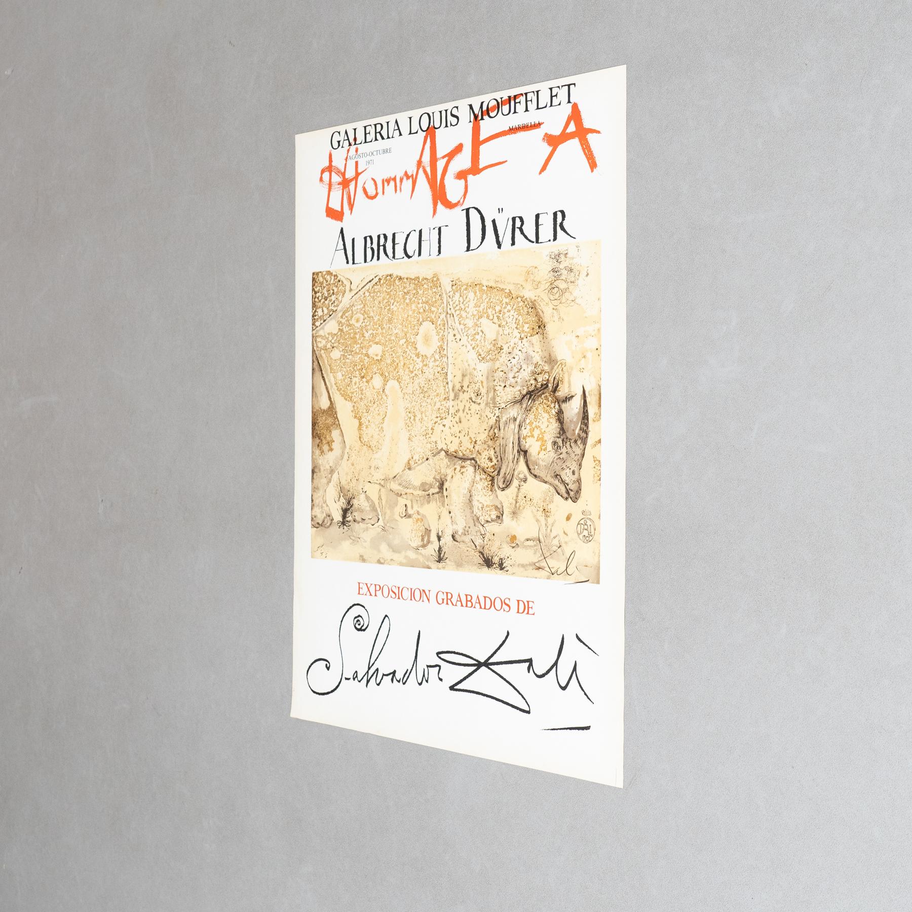 Mid-Century Modern Limited Edition 1971 Poster by Salvador Dalí – 