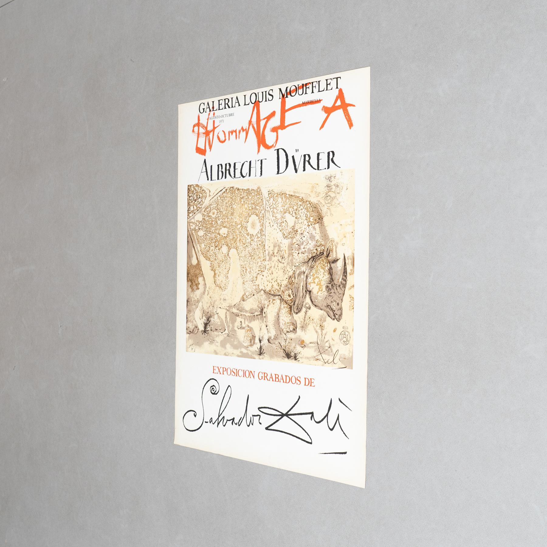 Mid-Century Modern Limited Edition 1971 Poster by Salvador Dalí – 