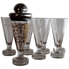 Limited Edition 1986 Cocktail Shaker with Six Glasses by Matteo Thun
