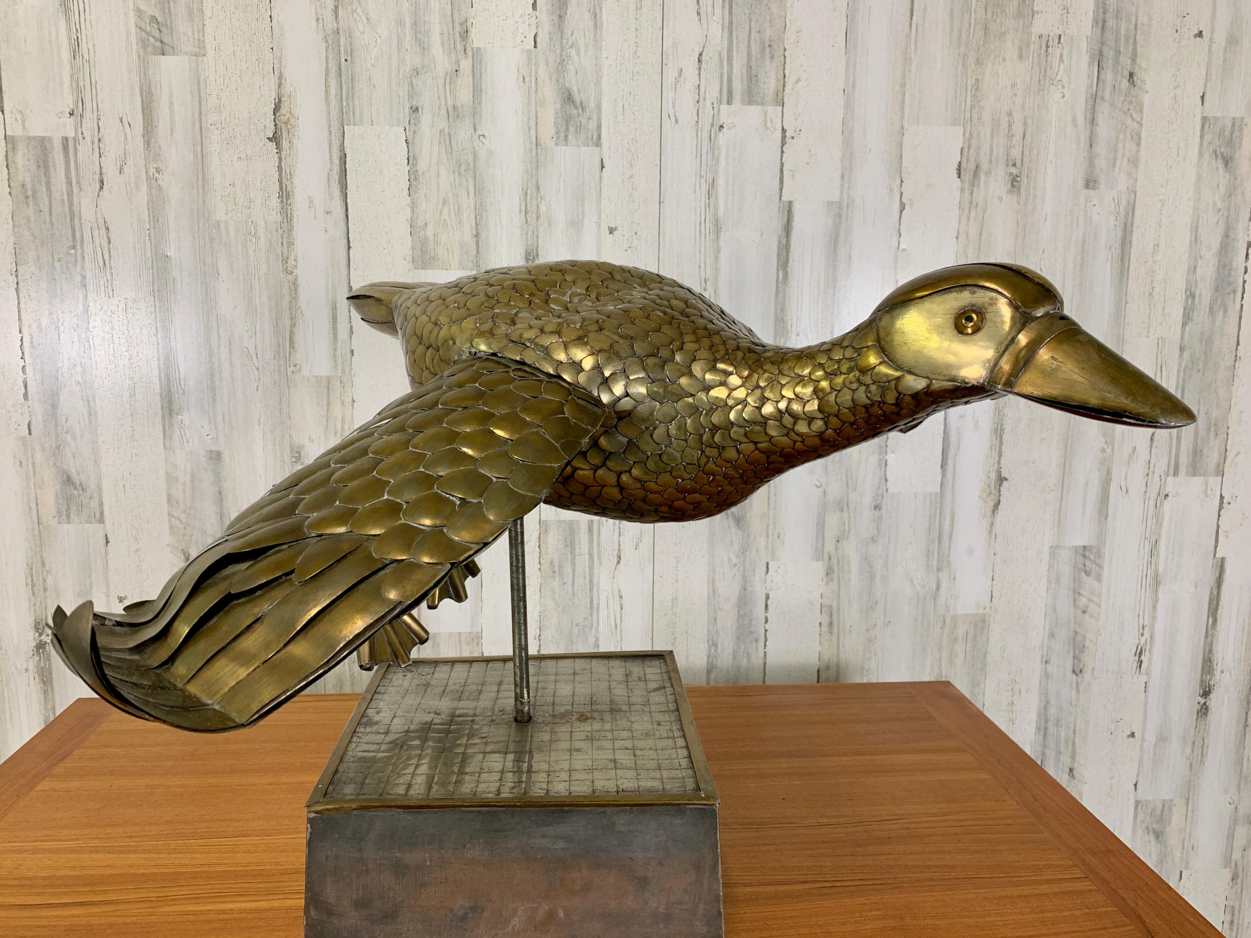 Limited Edition 2/100 Sergio Bustamante Flying Duck Sculpture 2