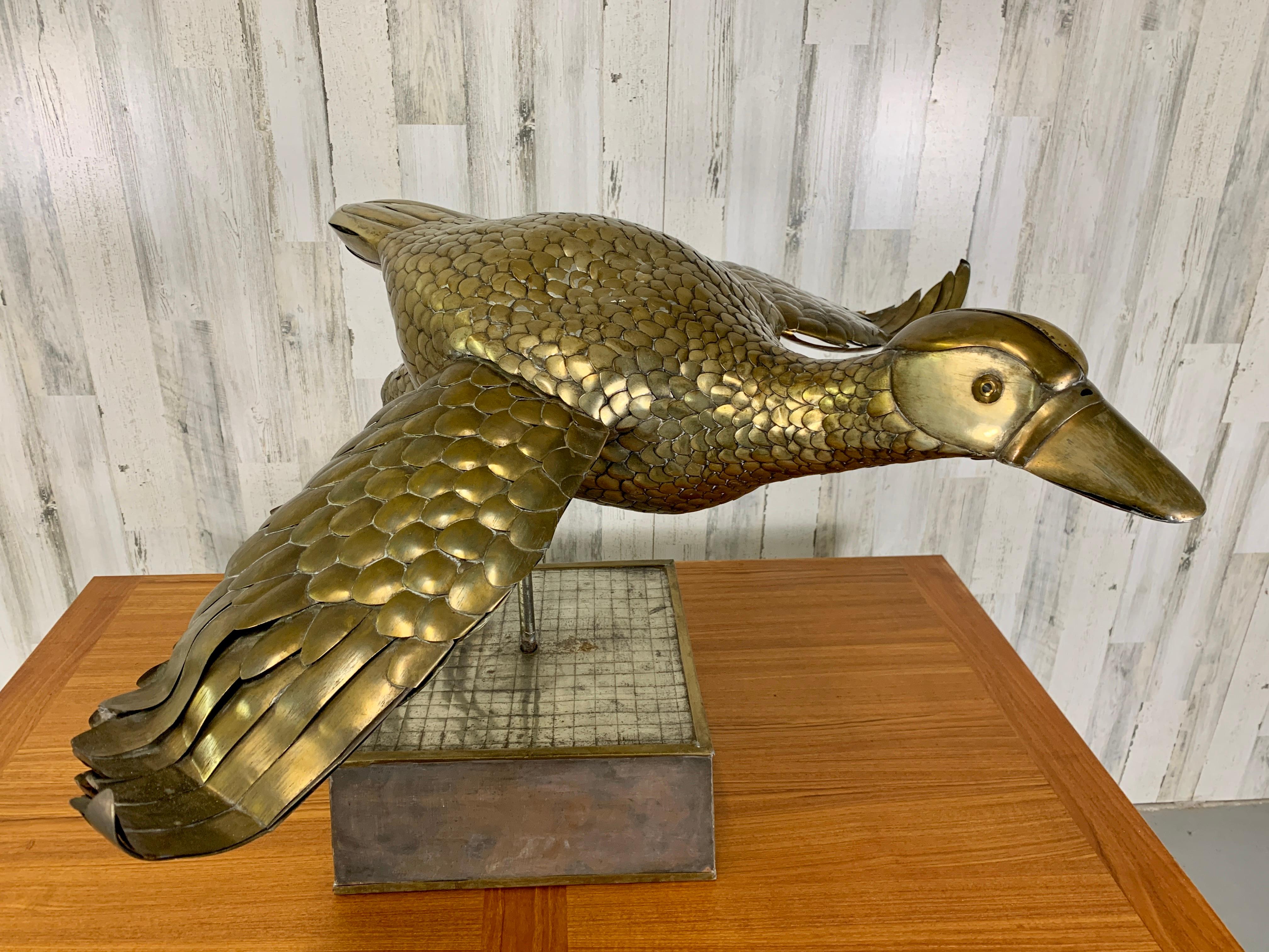Limited Edition 2/100 Sergio Bustamante Flying Duck Sculpture 3