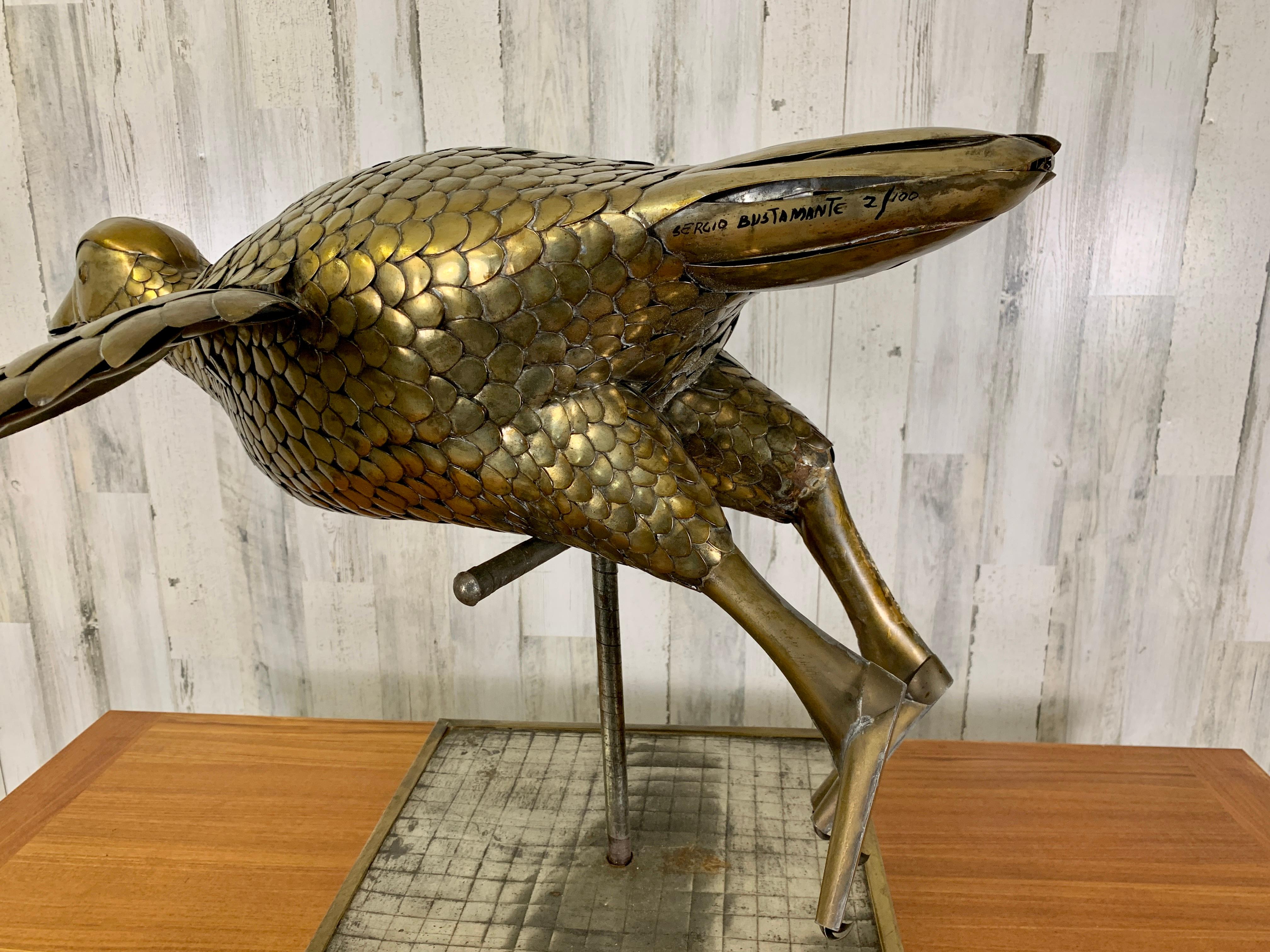 Limited Edition 2/100 Sergio Bustamante Flying Duck Sculpture 7