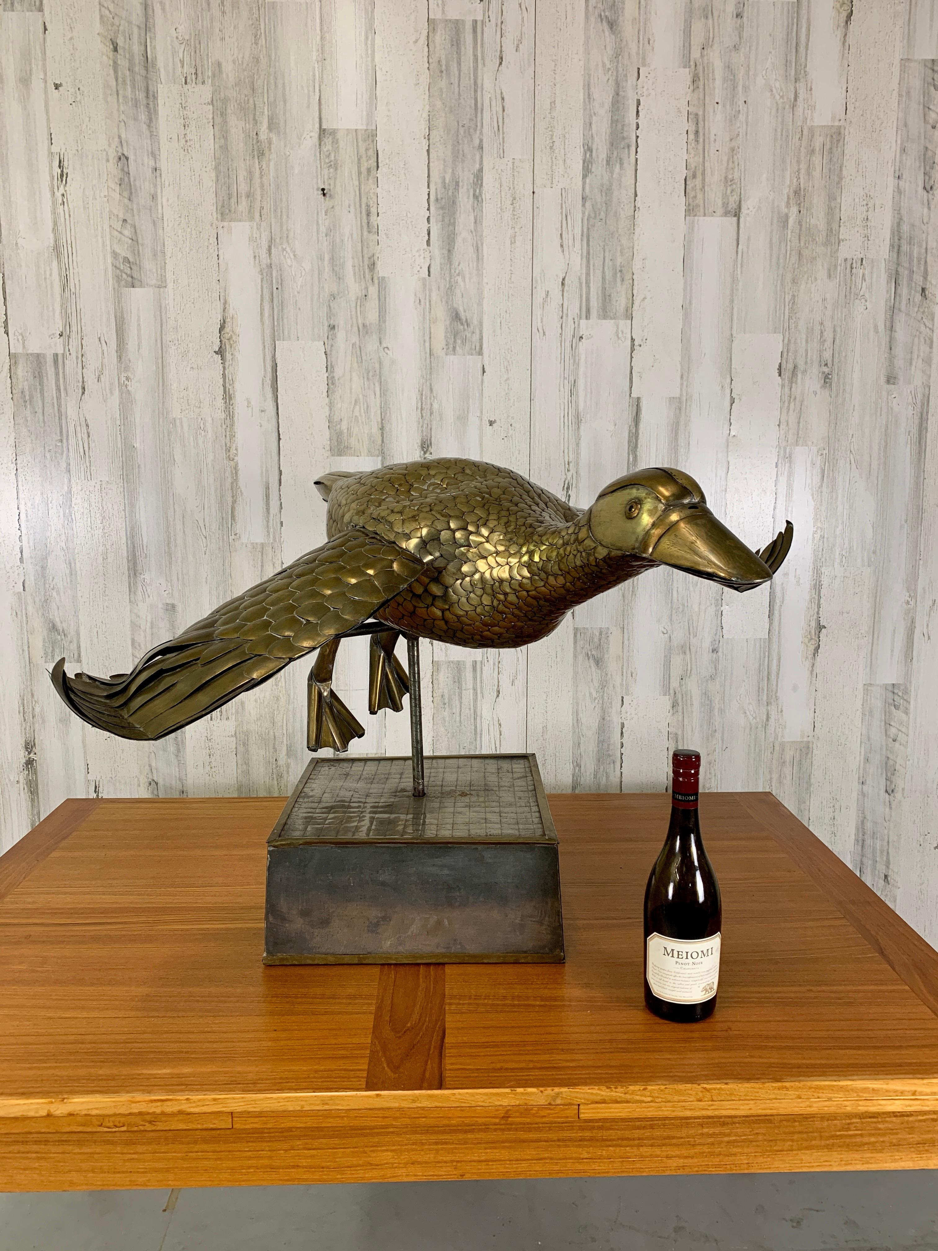 Mexican Limited Edition 2/100 Sergio Bustamante Flying Duck Sculpture