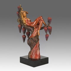 Limited Edition 20th Century Bronze Sculpture entitled "Heat" by Erté