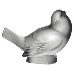 Edición limitada de cristal del siglo XX «Moineau Moqueur», de Marc Lalique
