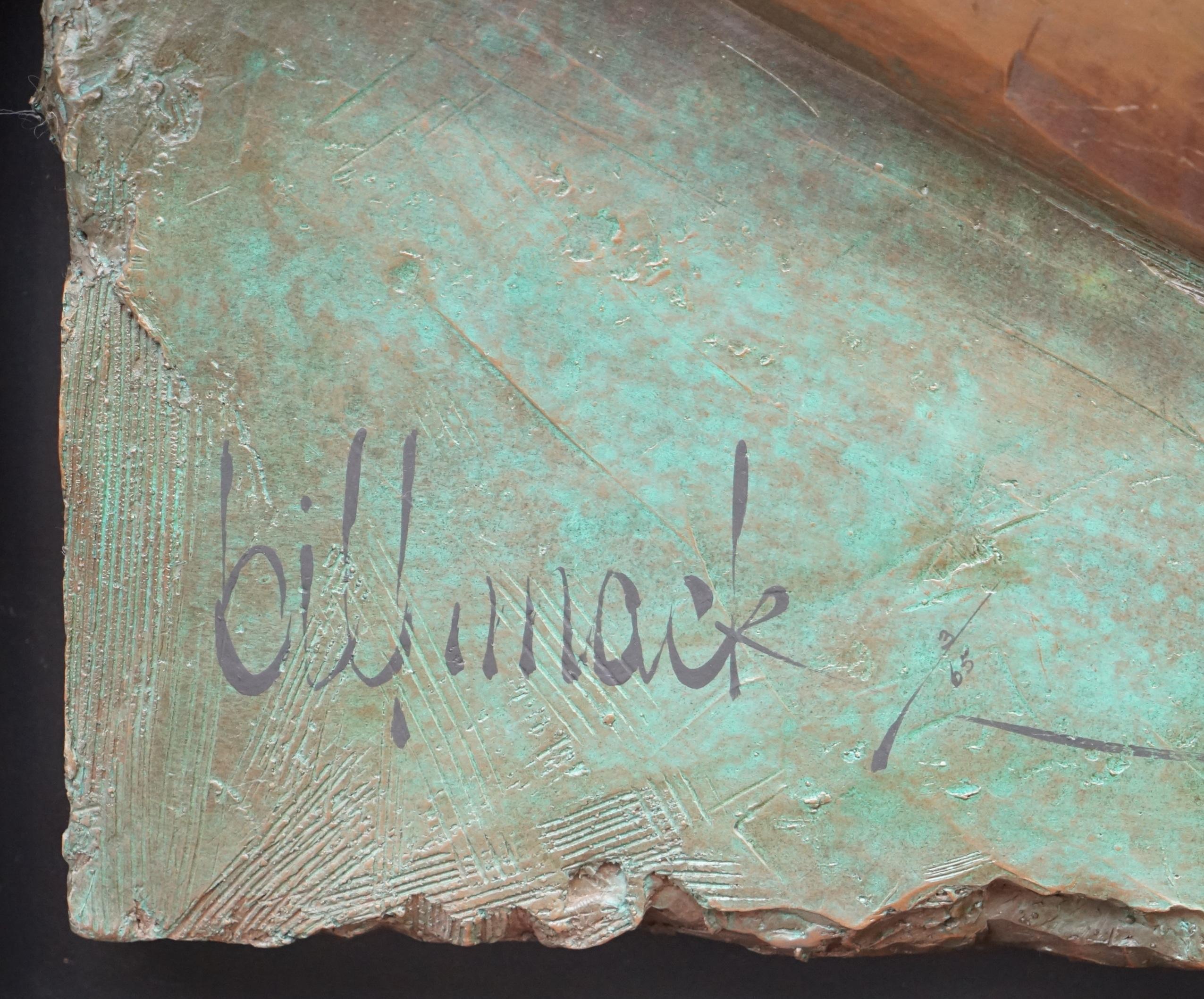 Limitierte Auflage 3/65 Bill Mack Signierte Hommage an Picasso Großes Bronzebild, signiert im Angebot 4