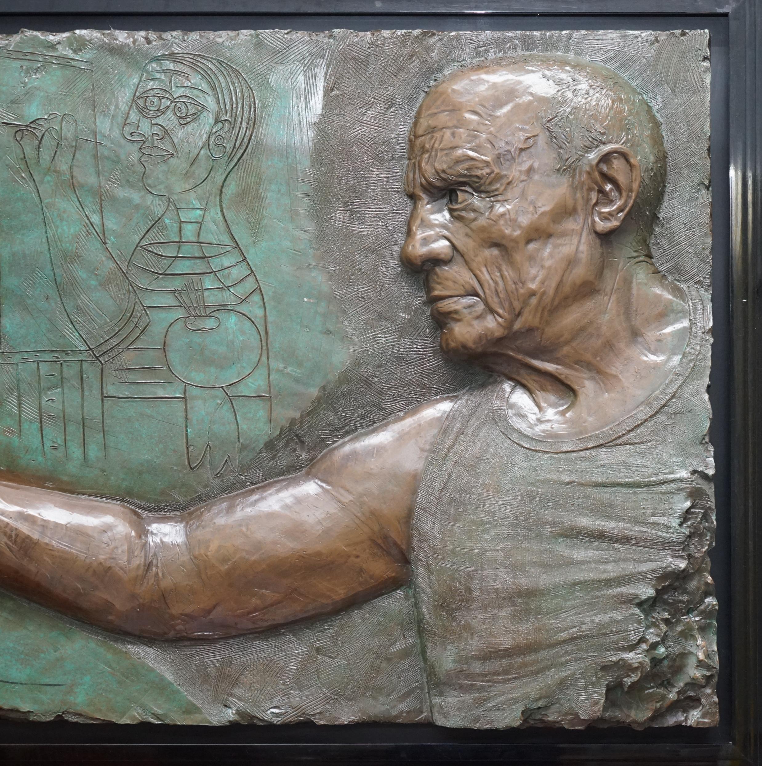 We are delighted to offer for sale this stunning and exceptionally rare 1984 low Limited Edition number 3/65 Bill Mack a tribute to Picasso bonded bronze picture RRP $100,000 (£78,500 GBP)

The impact of Bill Mack's art is achieved not only by his