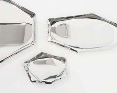 2, Limited Edition Polished Stainless Steel Wall Mirror