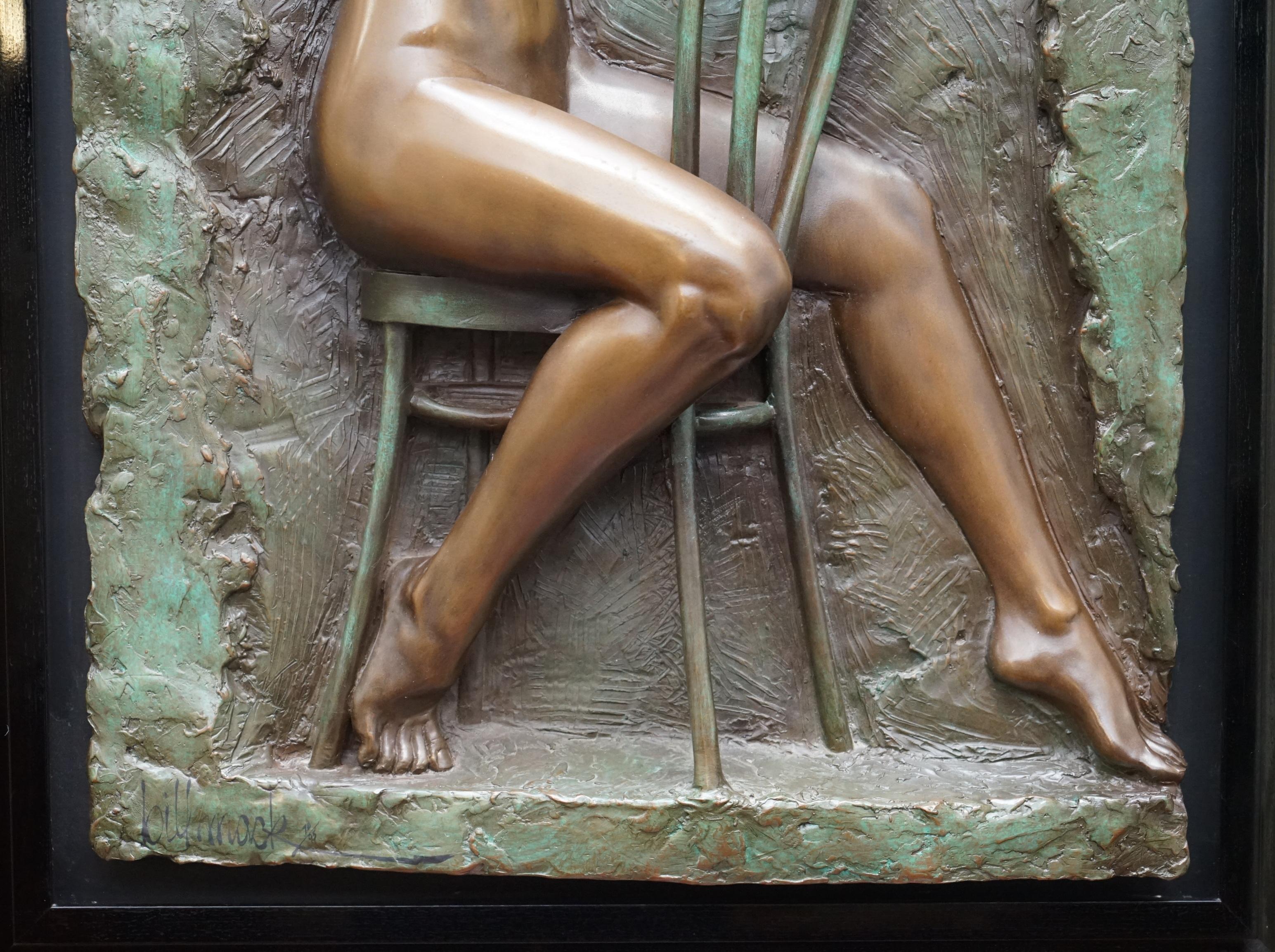 Limitierte Auflage 78/95 Bill Mack signierte Bronzestatue-Bilder-Gemälde mit dem Titel Solitude (Europäisch) im Angebot