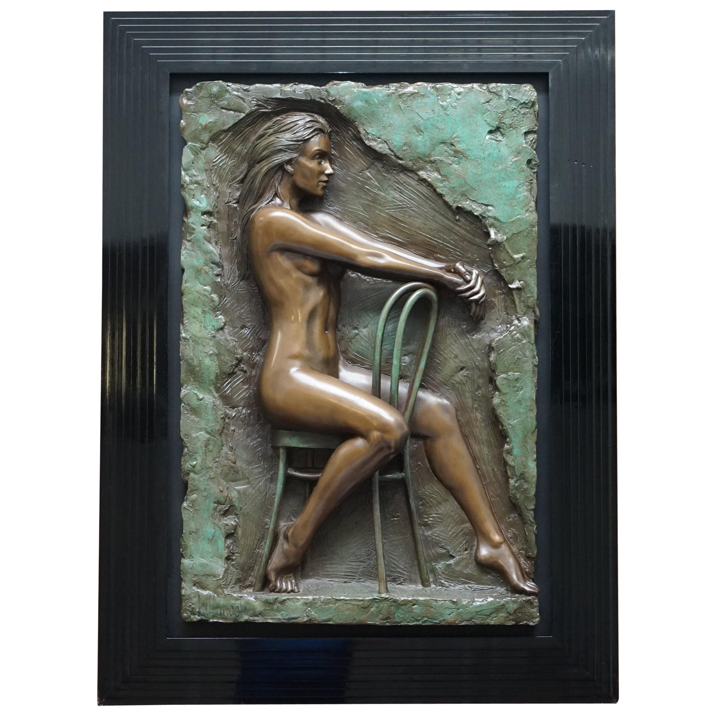 Edición limitada 78/95 Cuadro estatua de bronce firmado por Bill Mack titulado Soledad en venta