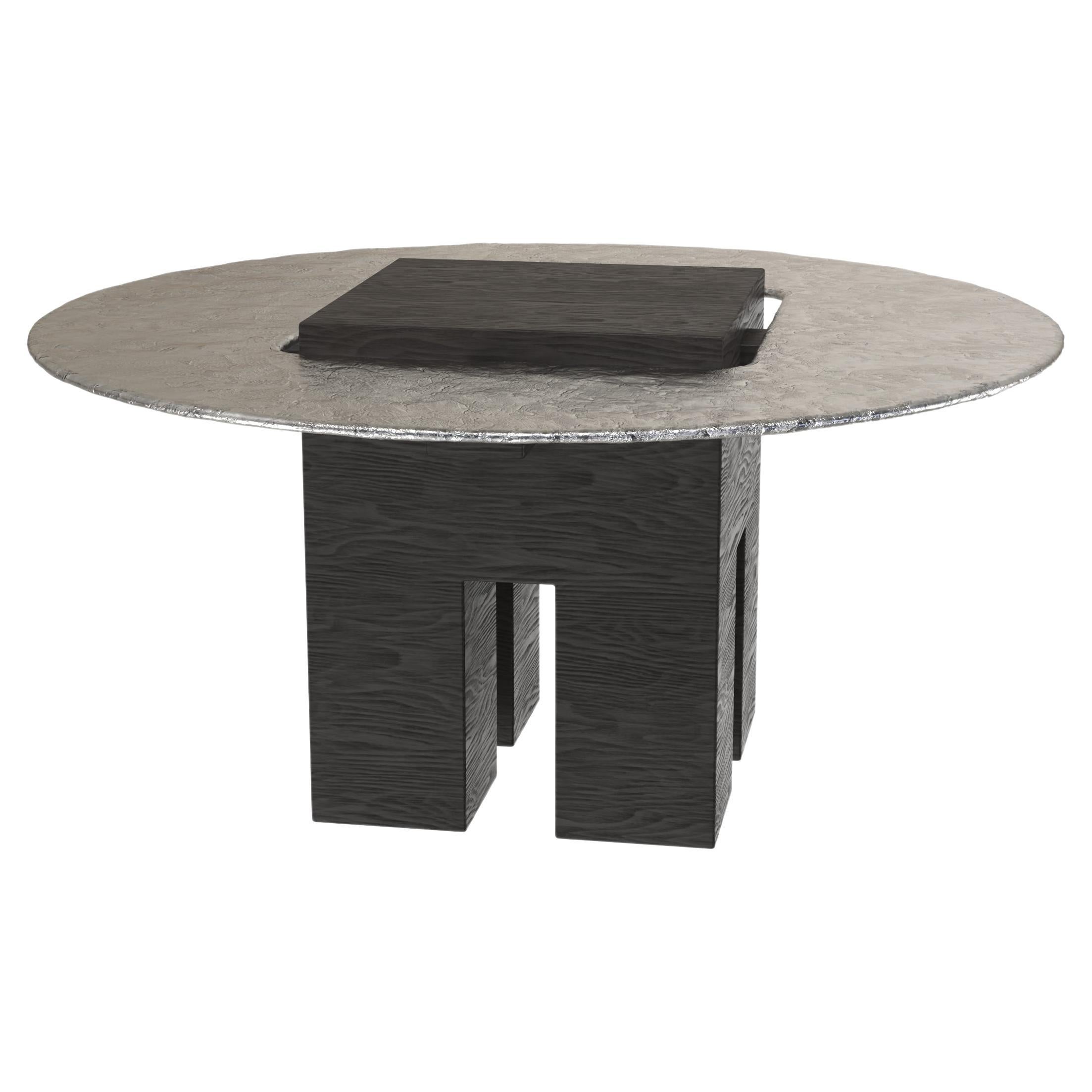 Tavolo in alluminio Wood in edizione limitata, Tempio V1 di Edizione Limitata