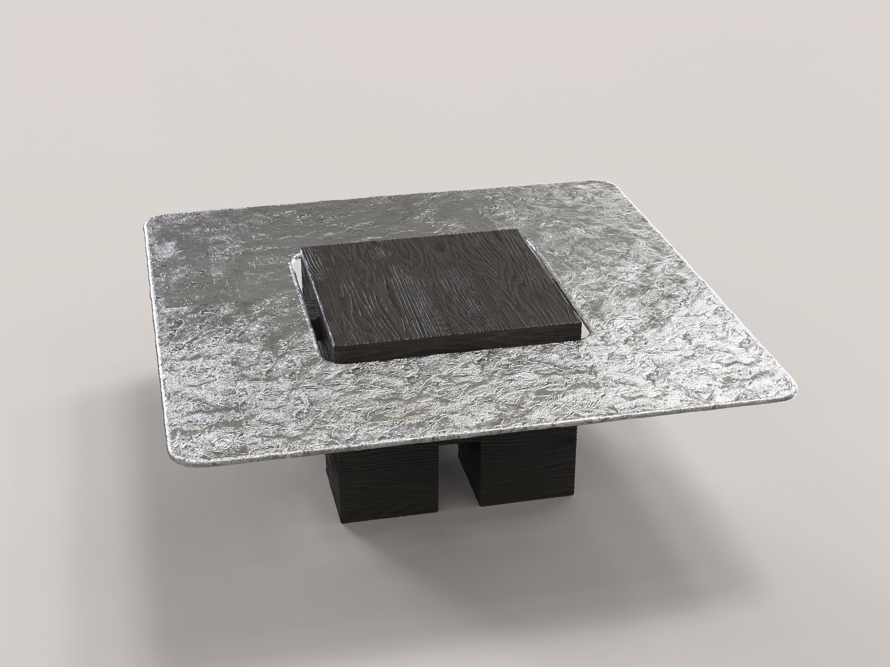 italien Table en bois d'aluminium en édition limitée Tempio V2 par Edizione Limitata en vente