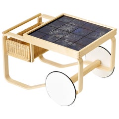 Limited Edition Alvar Aalto Tea Trolley 900 in Universe by Artek + Heath