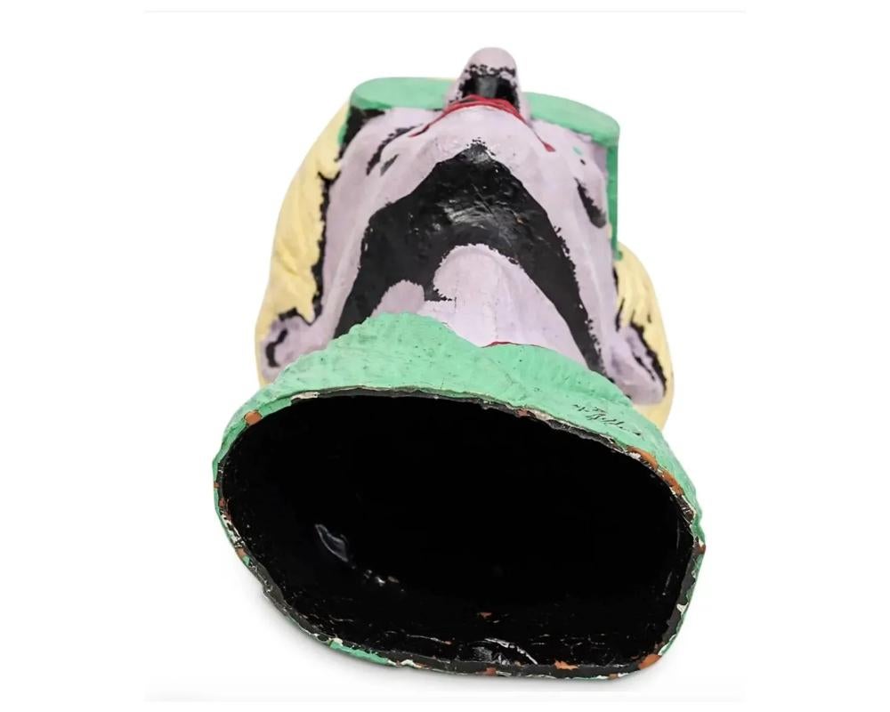 Limitierte Auflage der amerikanischen polychromen Kautschukbüste von Andy Warhol von Jefferds (Gummi) im Angebot