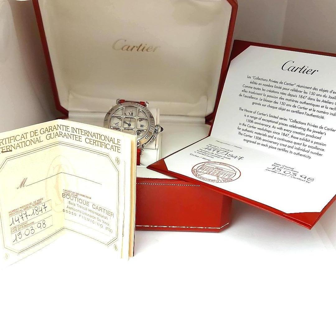 Limited Edition Anniversary Cartier Pasha Removable Grid Box and Papers W3102255 9