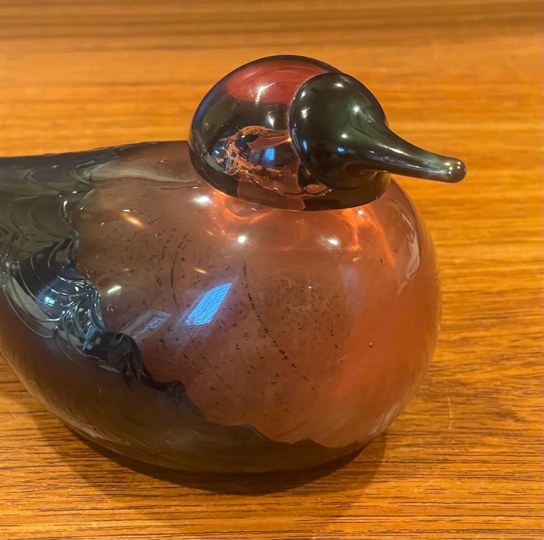 Limited Edition Art Glass Bird Sculpture by Oiva Toikka for Iittala of Finland For Sale 1