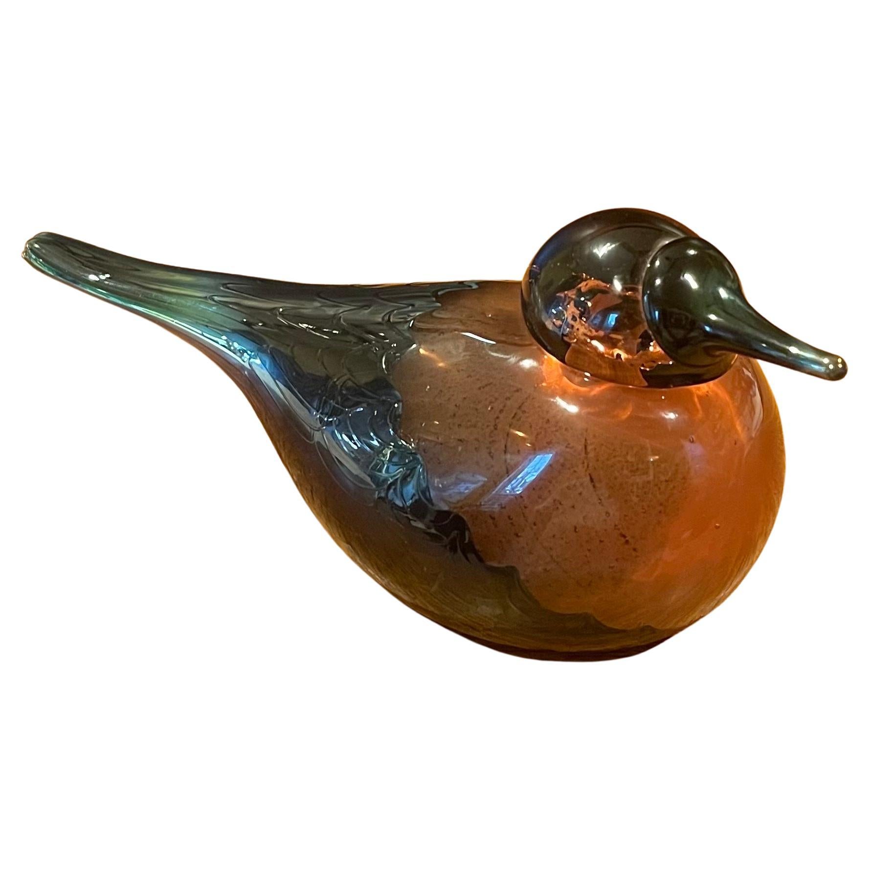 Limited Edition Art Glass Bird Sculpture by Oiva Toikka for Iittala of Finland For Sale
