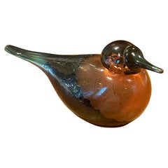 Limited Edition Art Glass Bird Sculpture by Oiva Toikka for Iittala of Finland