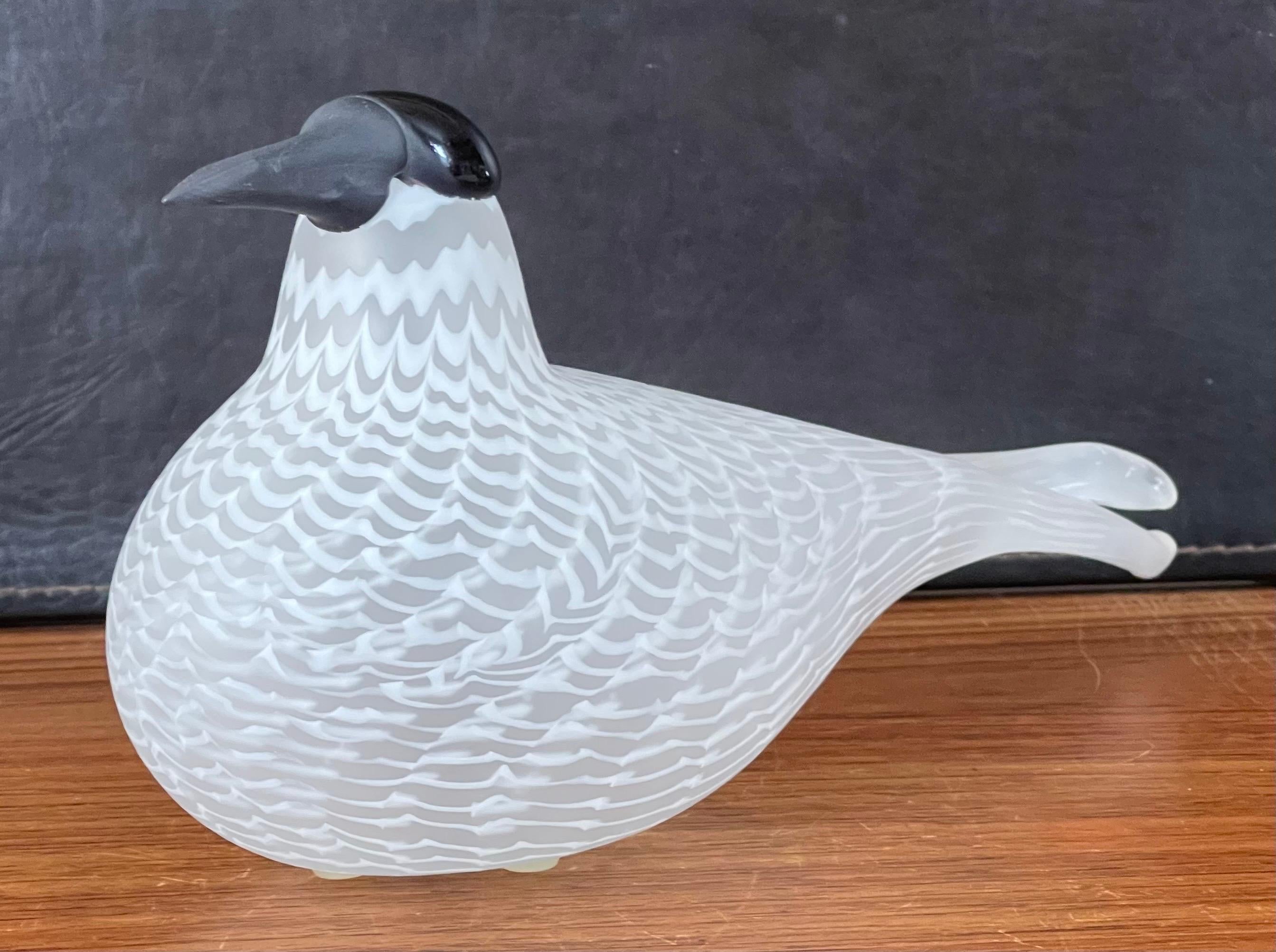 Limited Edition Art Glass Bird Sculpture by Oiva Toikka / Nuutajarvi of Finland 3