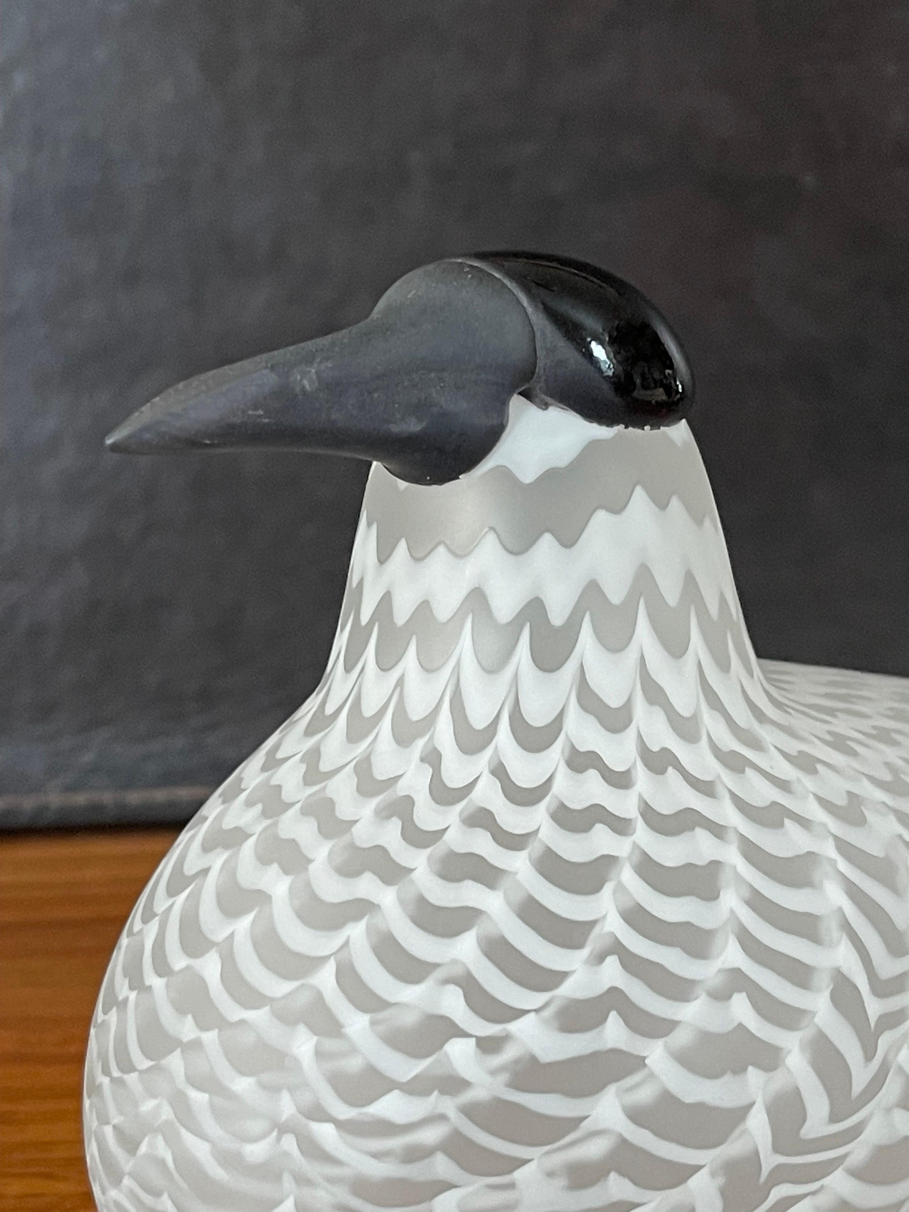 Limited Edition Art Glass Bird Sculpture by Oiva Toikka / Nuutajarvi of Finland 5