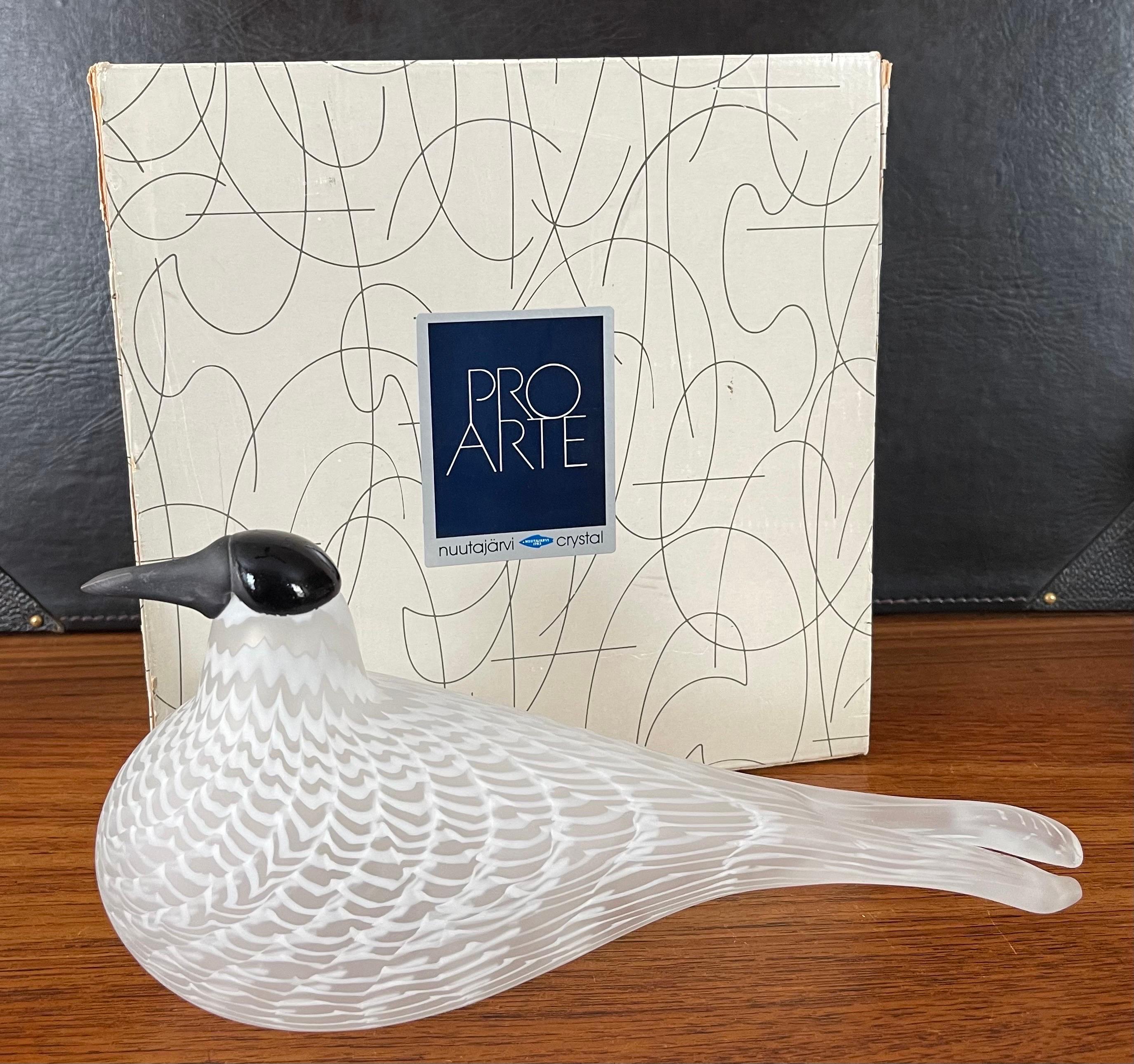 Limited Edition Art Glass Bird Sculpture by Oiva Toikka / Nuutajarvi of Finland 7
