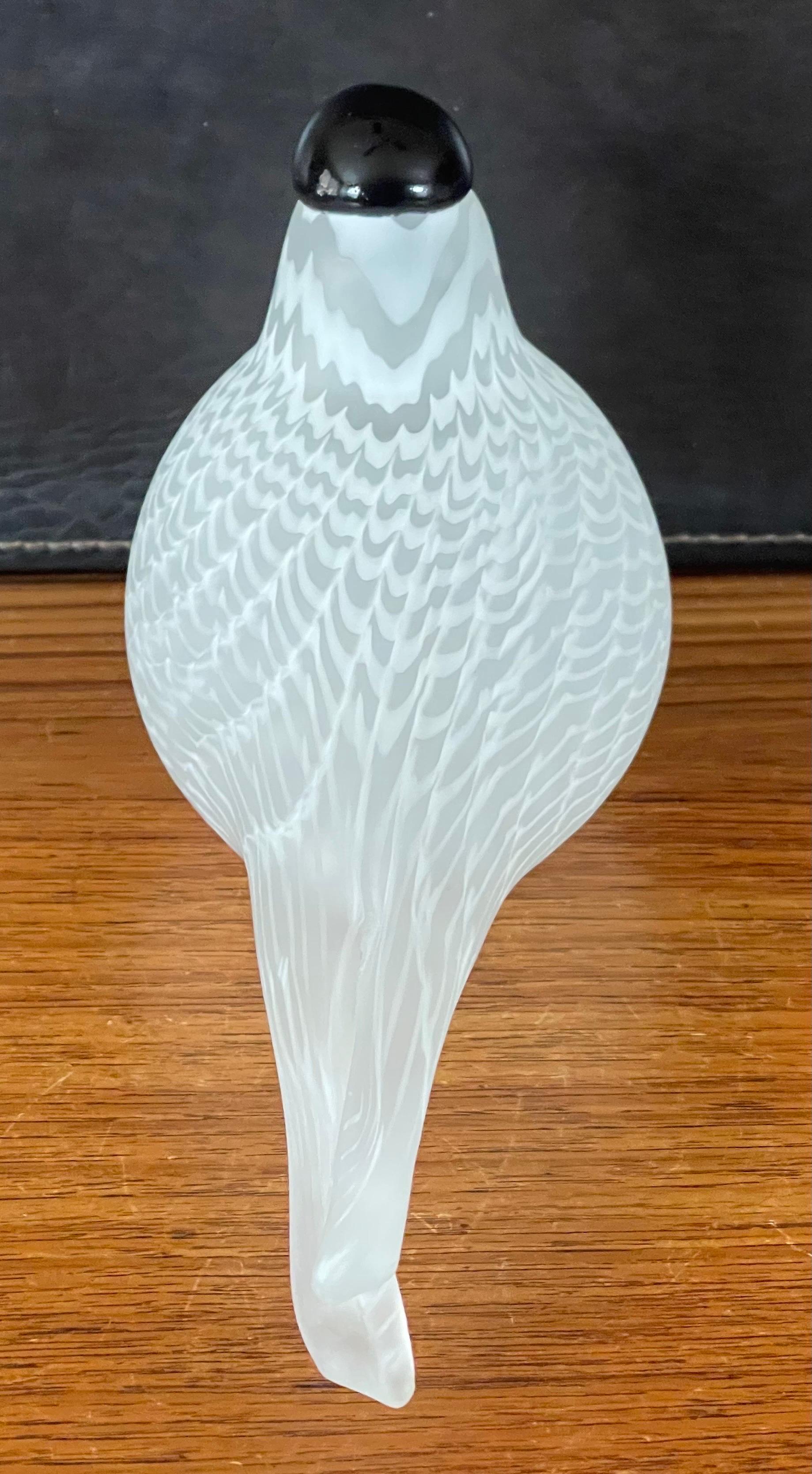 20th Century Limited Edition Art Glass Bird Sculpture by Oiva Toikka / Nuutajarvi of Finland