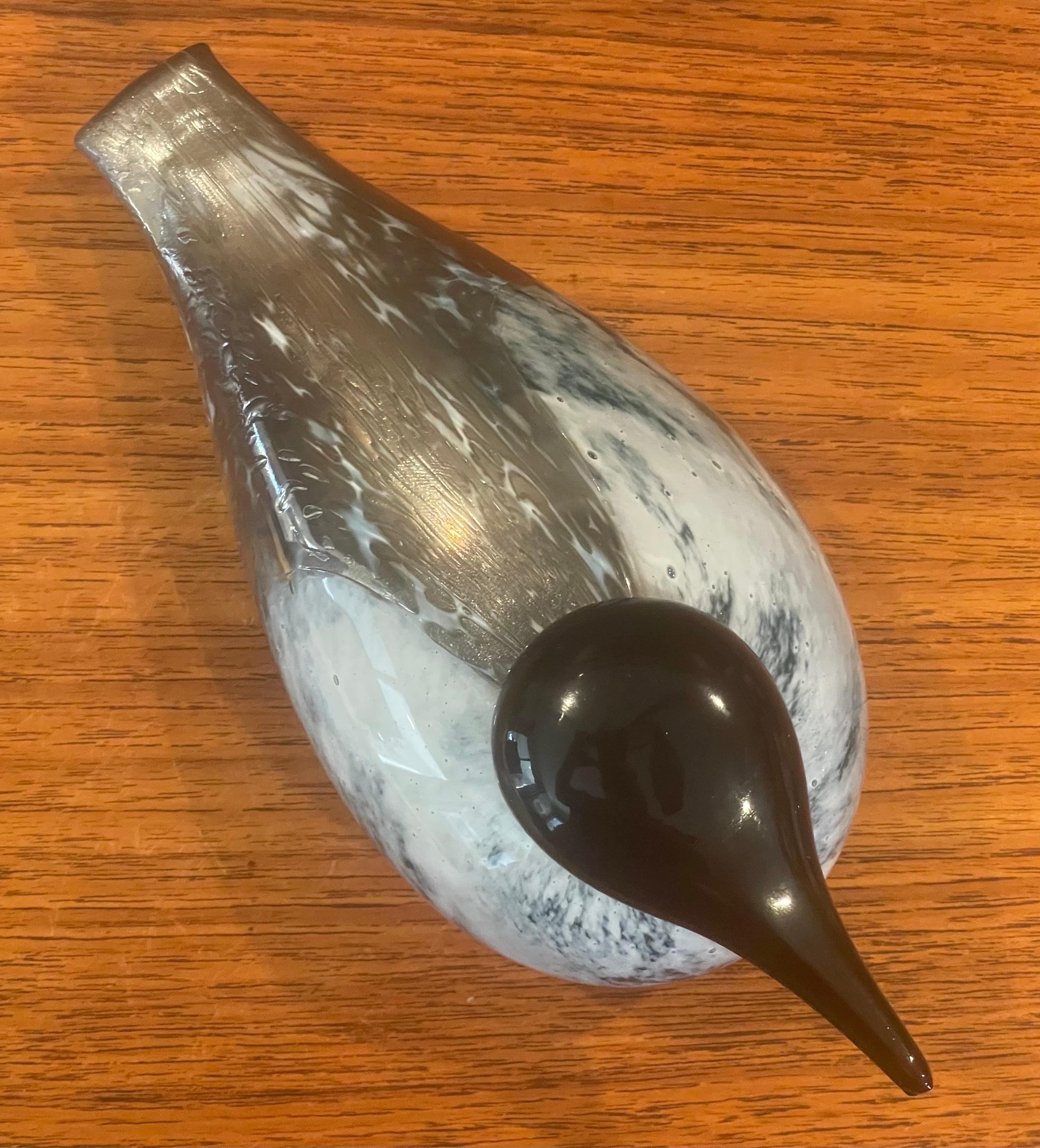 20th Century Limited Edition Art Glass Bird Sculpture by Oiva Toikka / Nuutajarvi of Finland For Sale