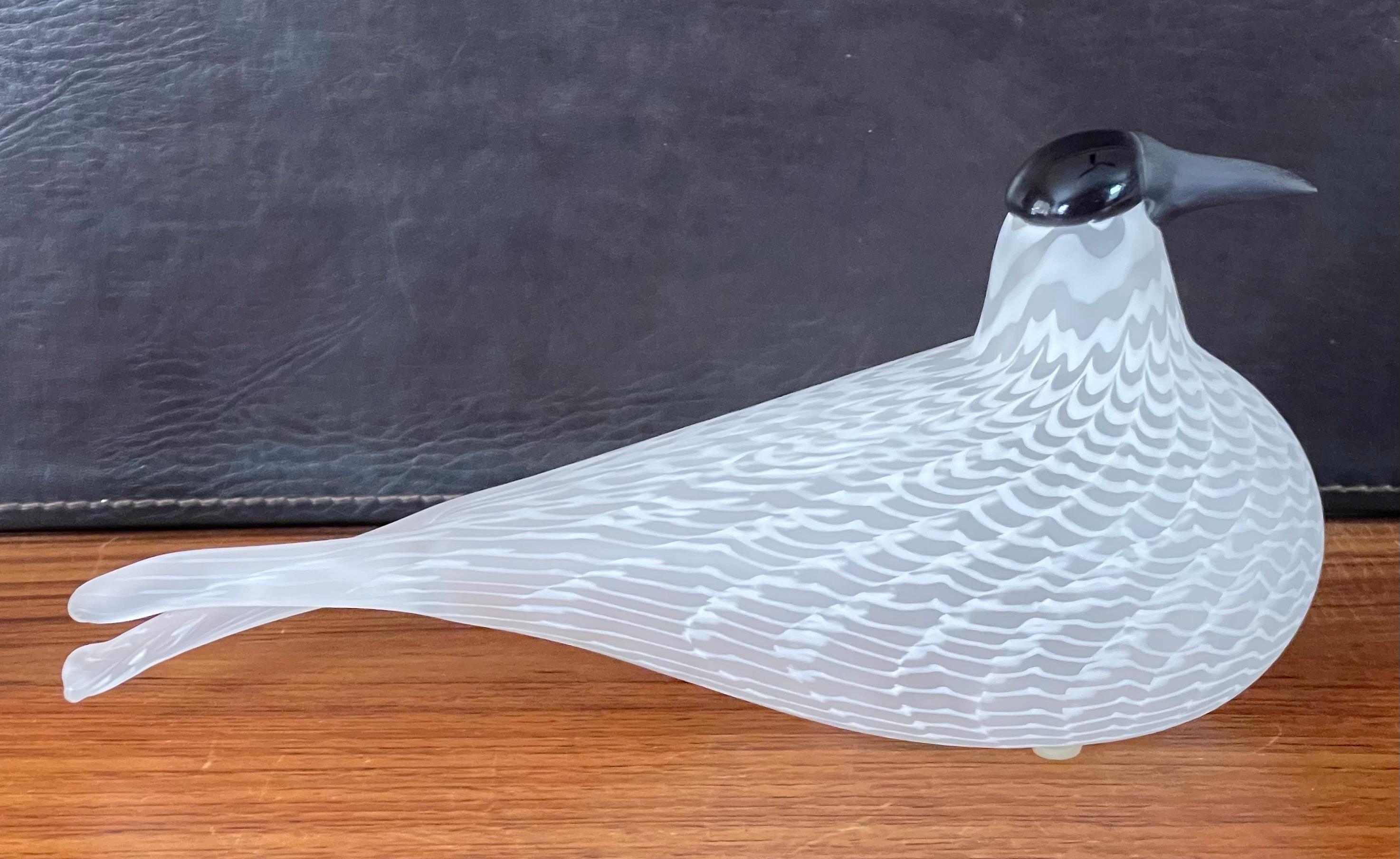 Limited Edition Art Glass Bird Sculpture by Oiva Toikka / Nuutajarvi of Finland 1
