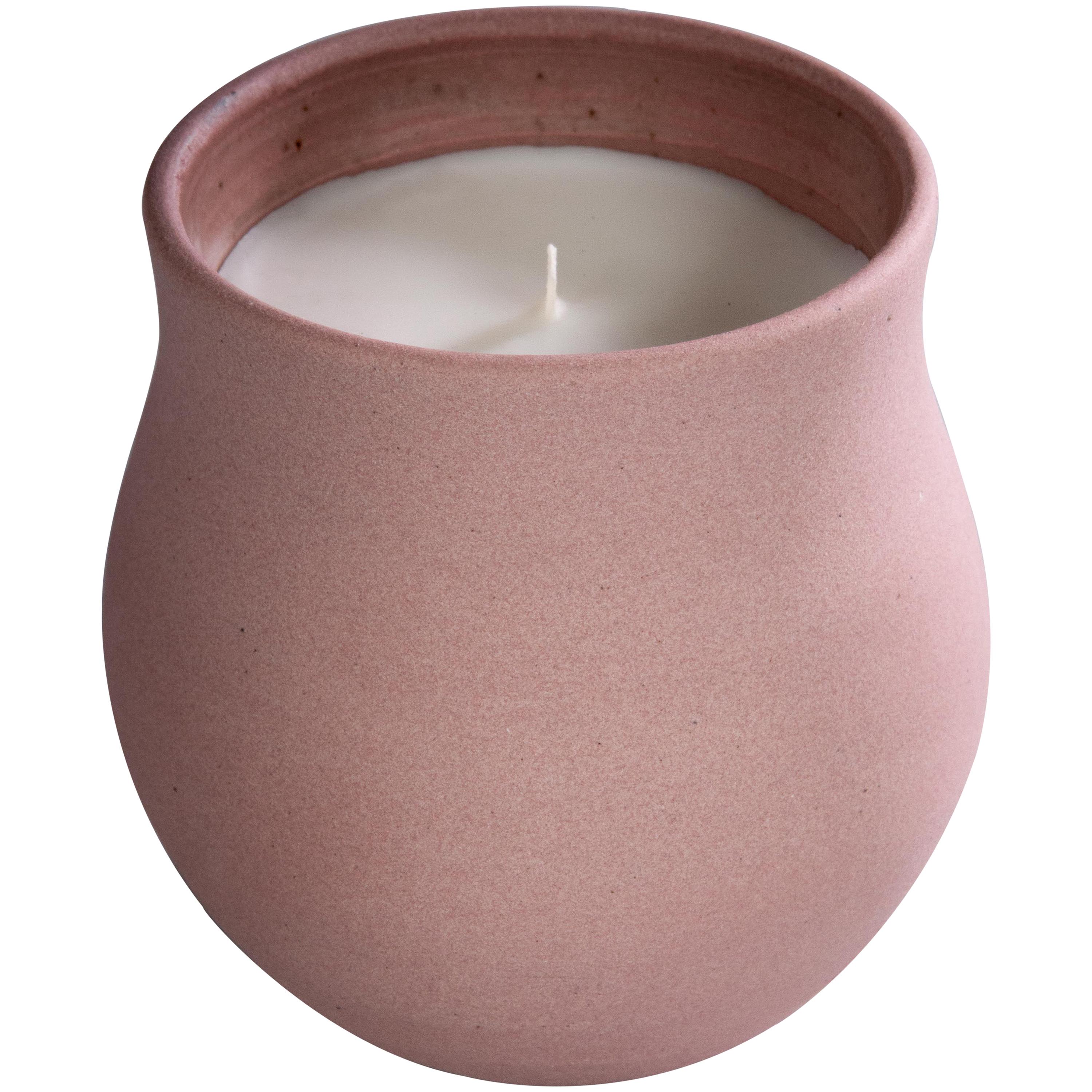 Limited-Edition Artisan Candles in Ceramic Vessels, Floral Scent, in Stock